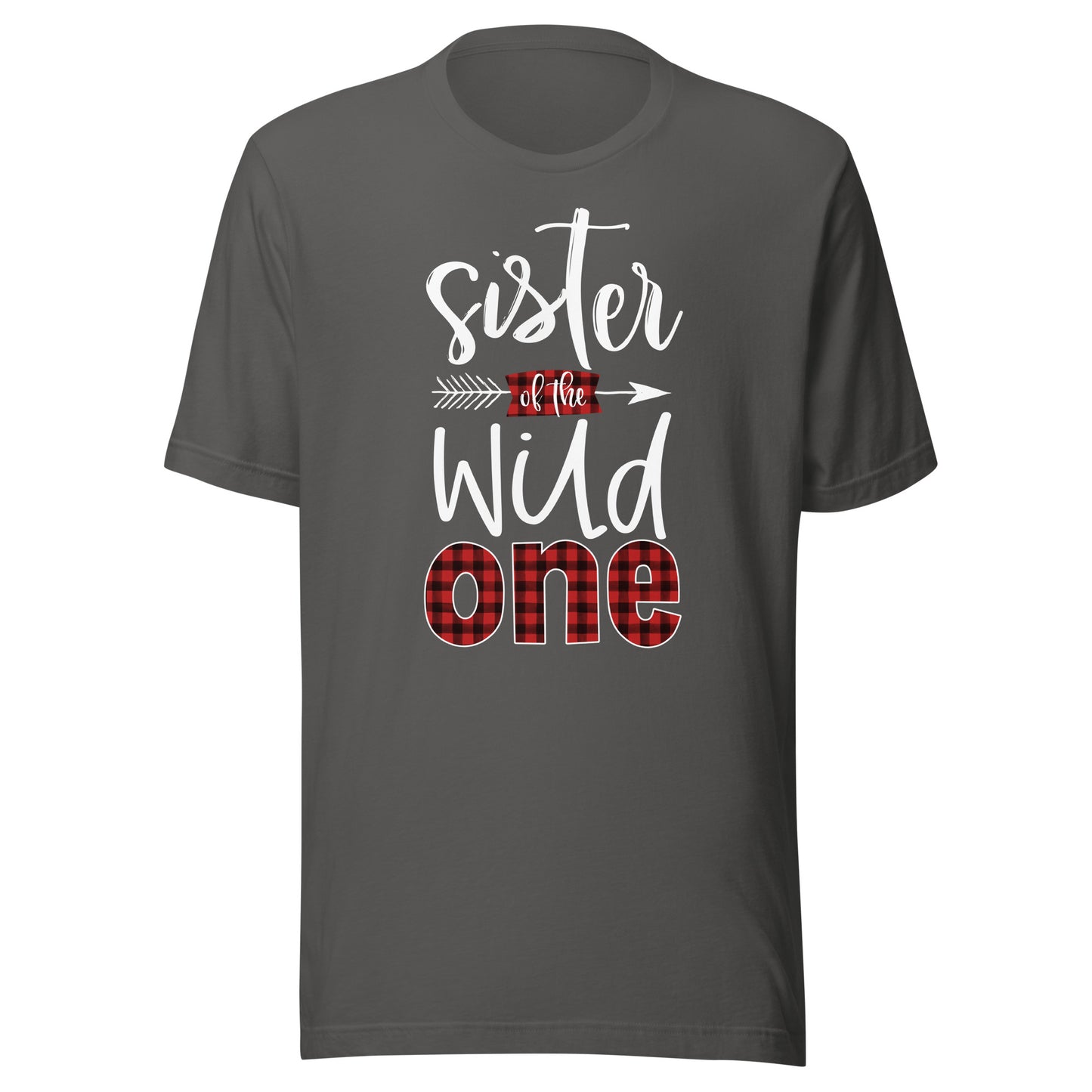 Sister of the Wild One Shirt Plaid Lumberjack 1st Birthday T-Shirt