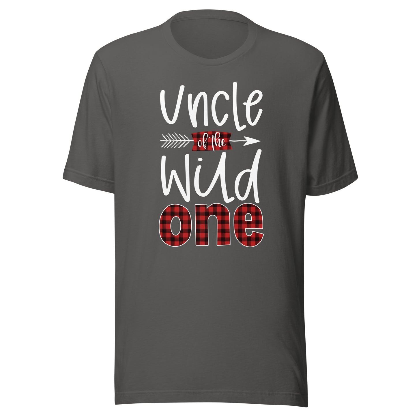 Uncle of the Wild One Shirt Plaid Lumberjack 1st Birthday T-Shirt