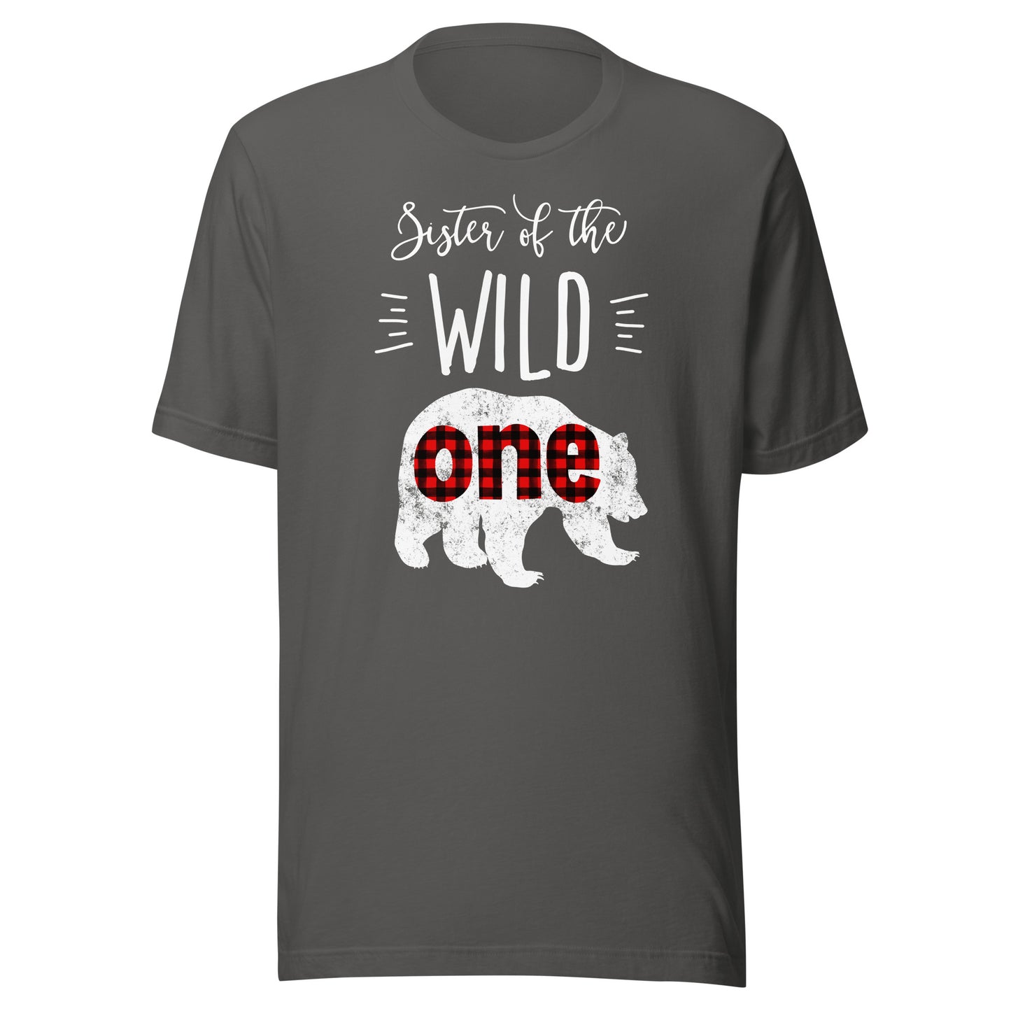 Sister of the Wild One Shirt Bear Lumberjack 1st Birthday T-Shirt