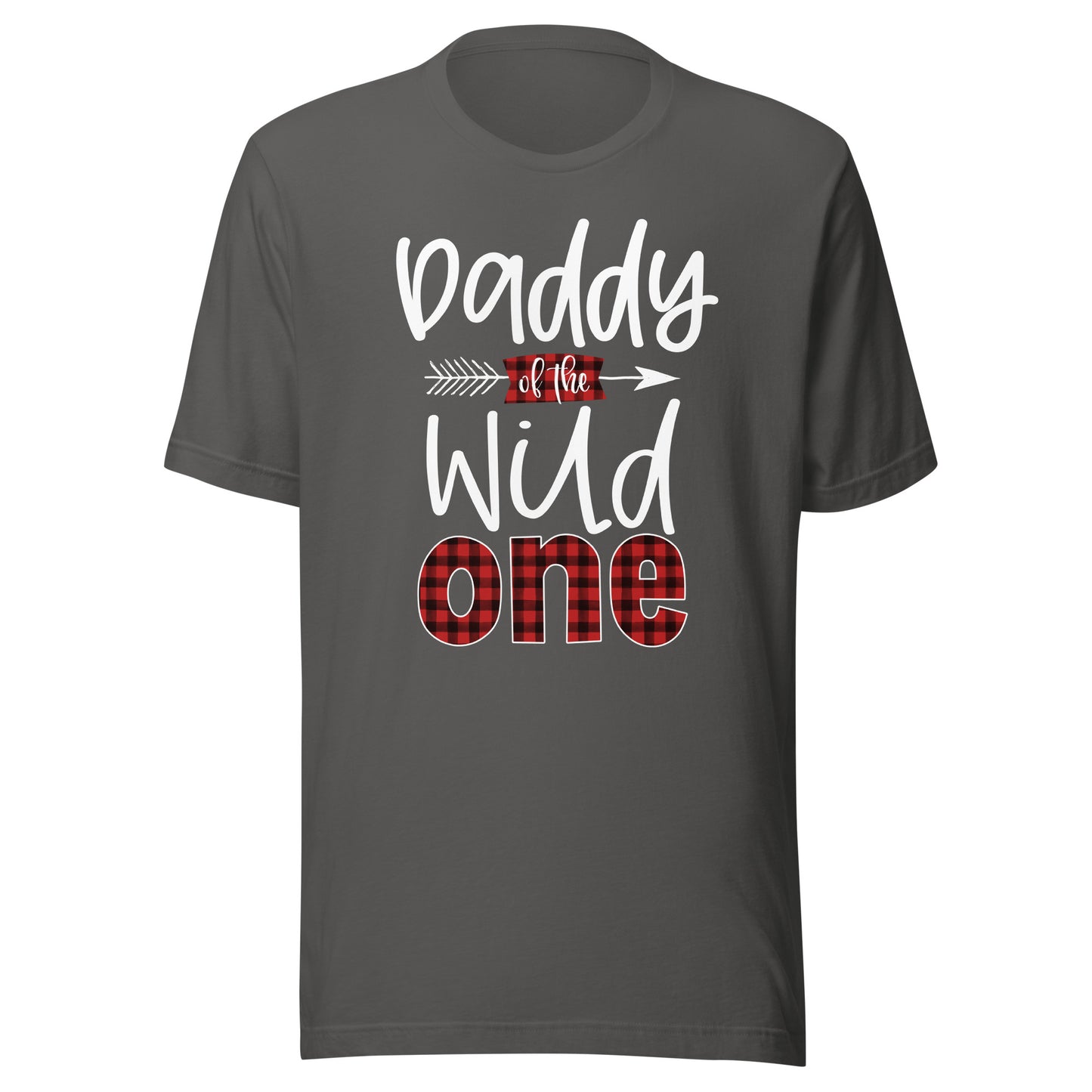 Daddy of the Wild One Buffalo Plaid Lumberjack 1st Birthday T-Shirt