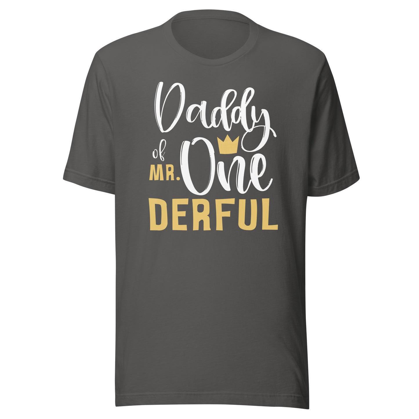 Daddy of Mr Onederful 1st Birthday First One-Derful Matching T-Shirt