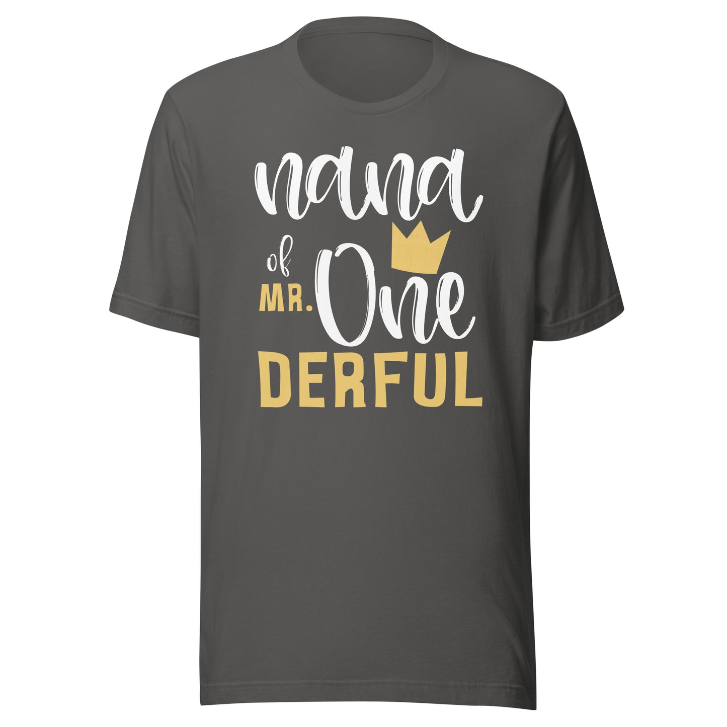 Nana of Mr Onederful 1st Birthday First One-Derful Matching T-Shirt