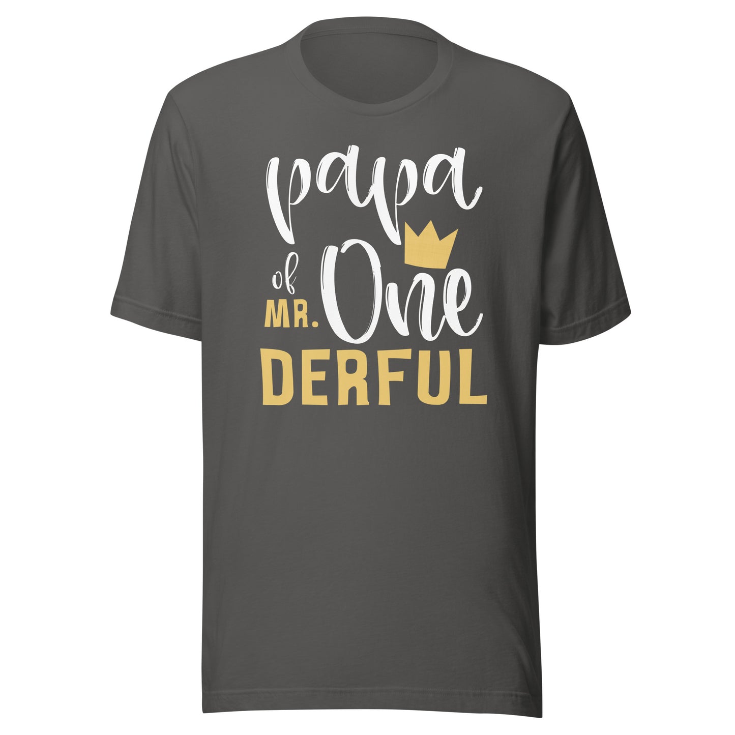 Papa of Mr Onederful 1st Birthday First One-Derful Matching T-Shirt