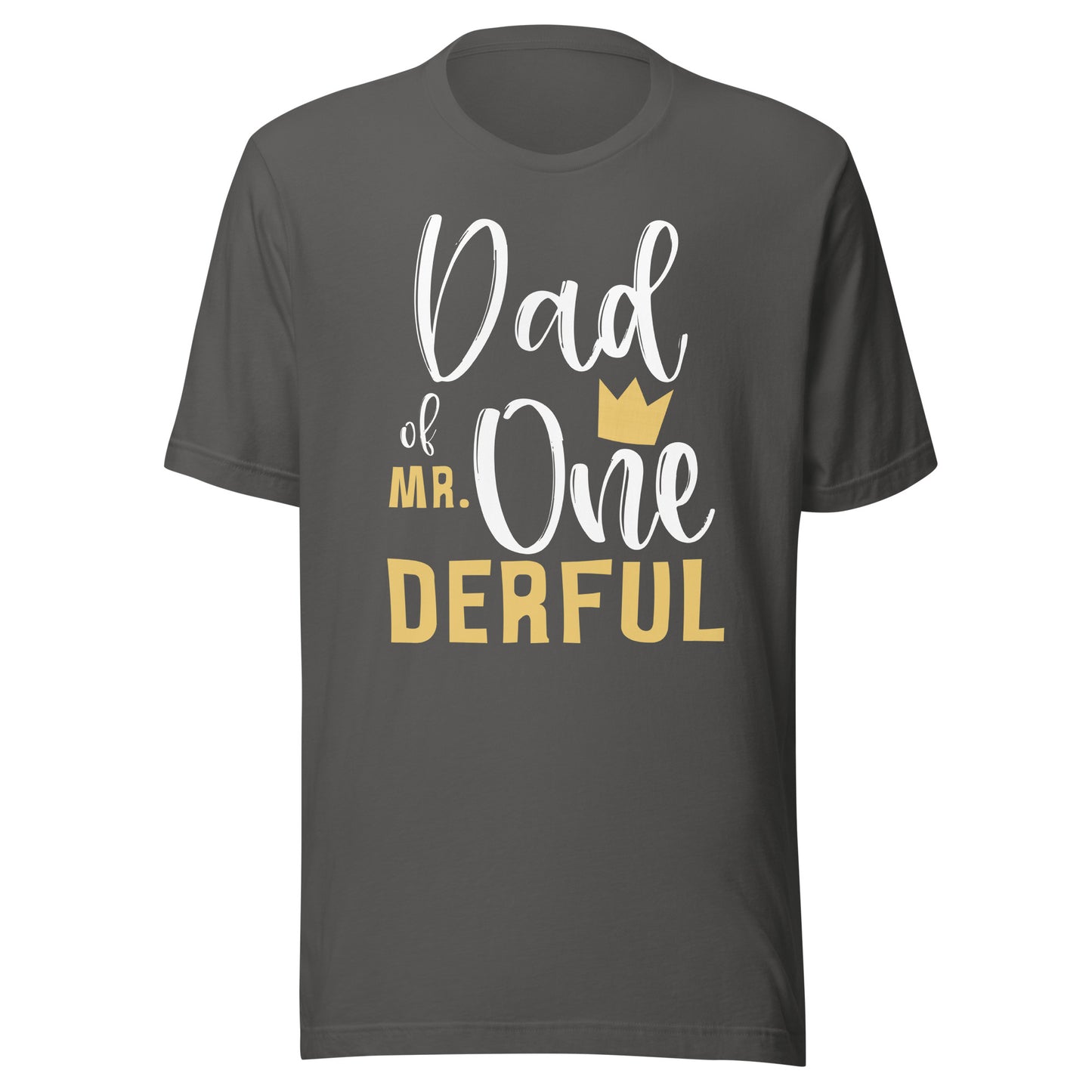 Dad of Mr Onederful 1st Birthday First One-Derful Matching T-Shirt