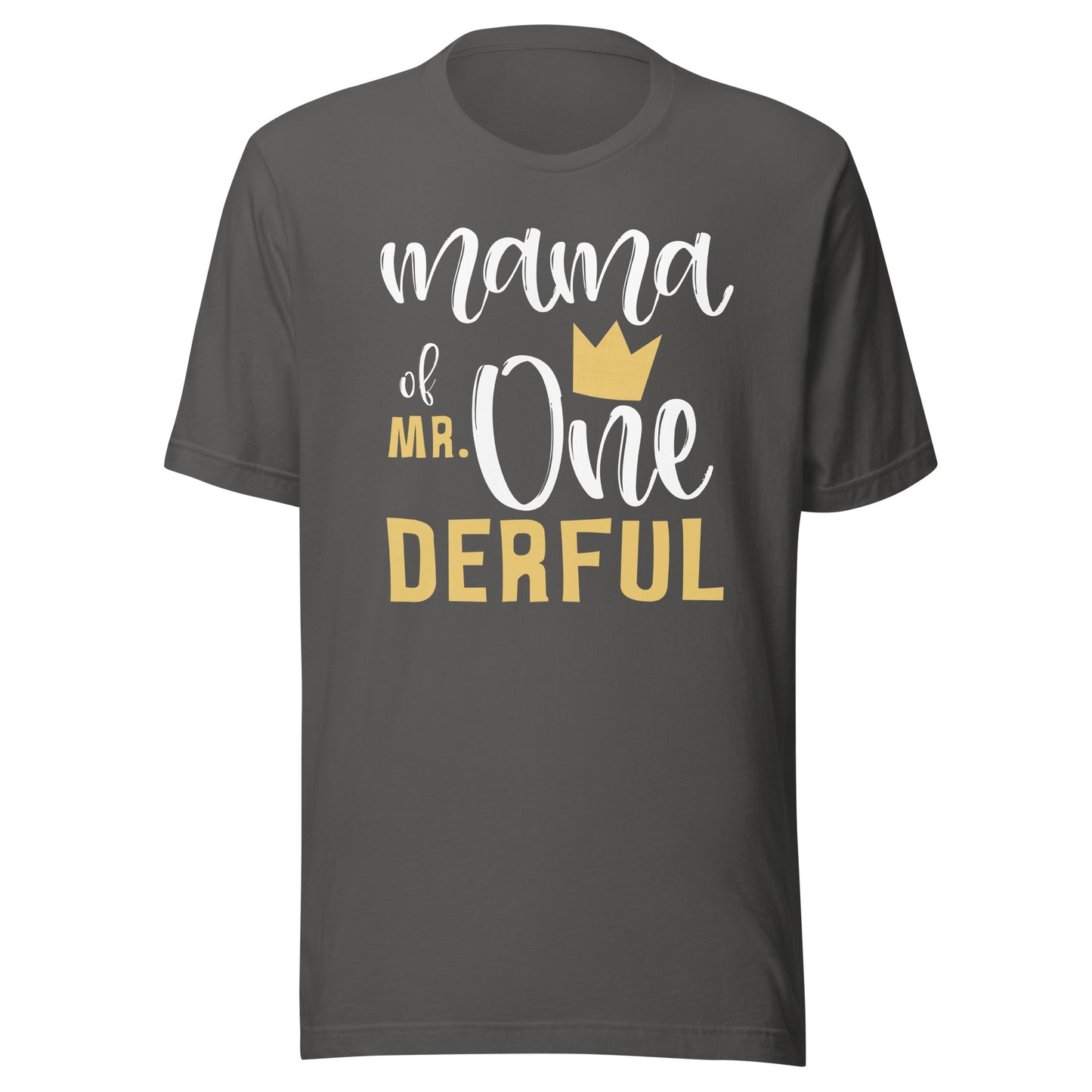 Mama of Mr Onederful 1st Birthday First One-Derful Matching T-Shirt
