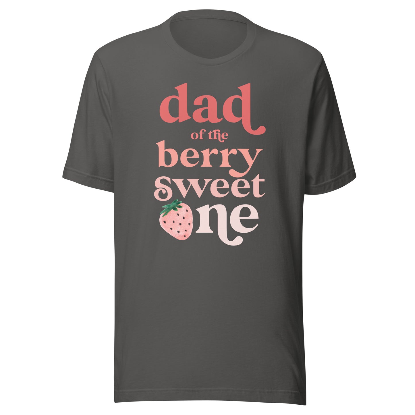 Dad of the Berry Sweet One Strawberry First Birthday 1st T-Shirt