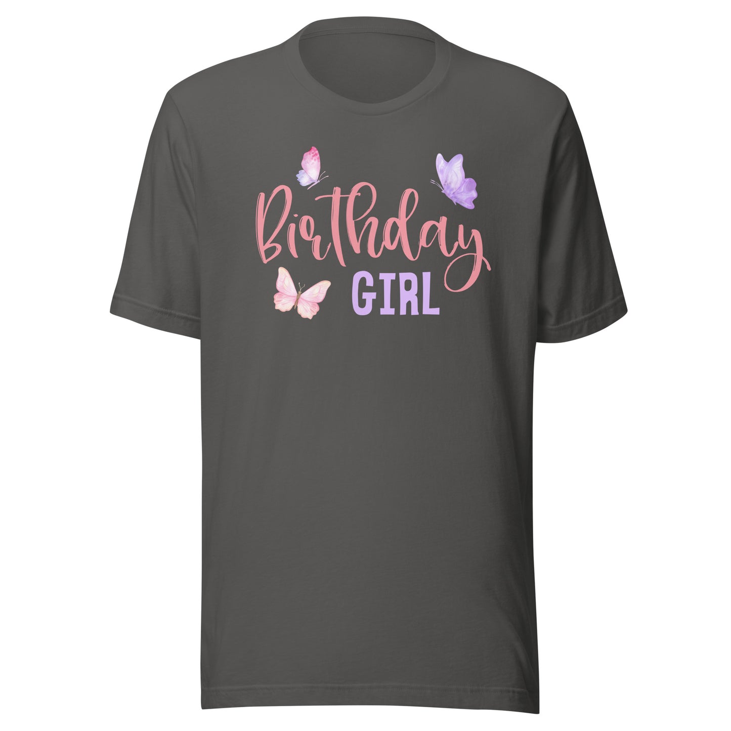 Birthday Girl Butterfly Party Child Kid Matching Family T-Shirt