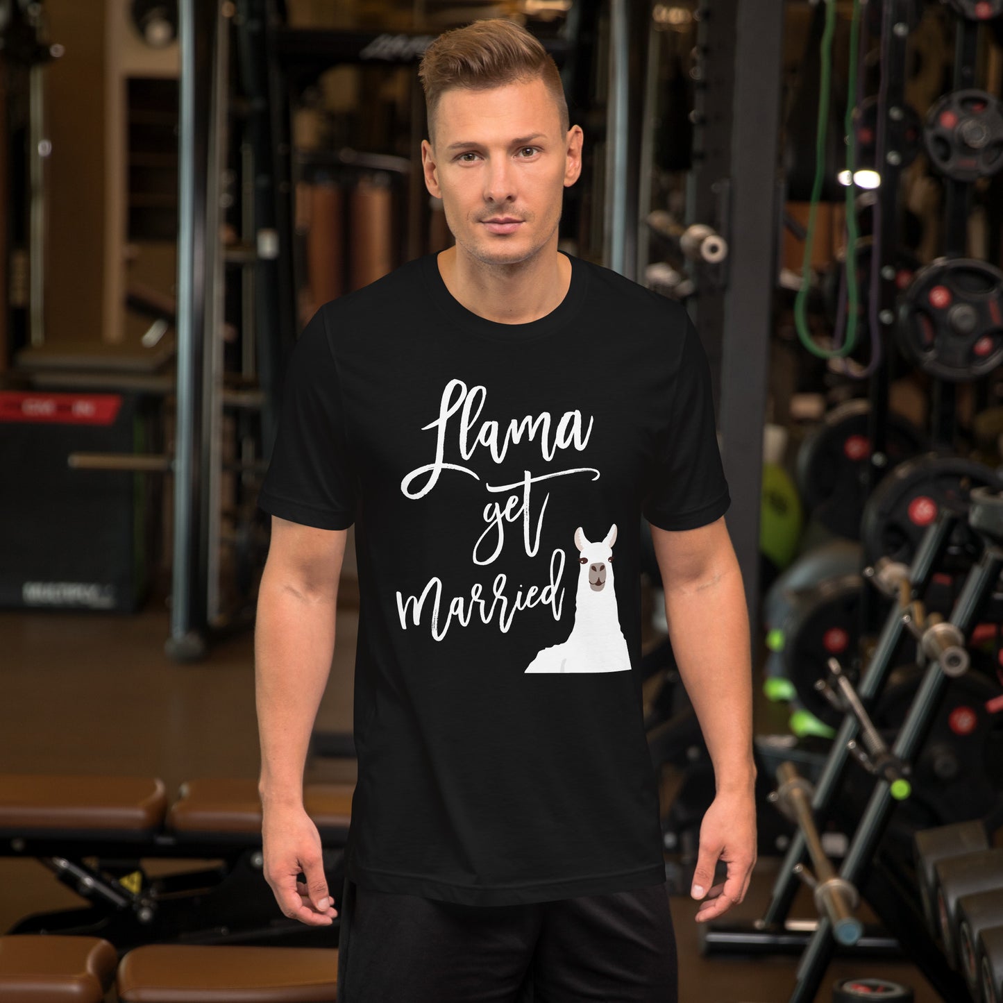 Llama Bride Bachelorette Party Shirt Get Married Funny Tee T-Shirt