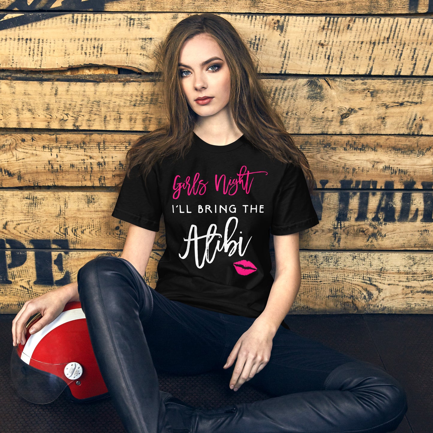 Girls Night Shirt I'll Bring The Alibi Funny Party T-Shirt T-Shirt