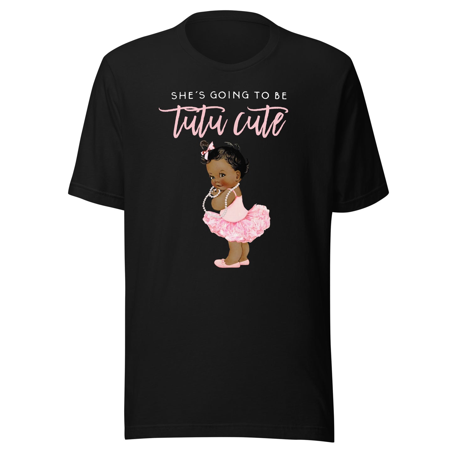 Its A Girl Gender Reveal Tee Touchdown Tutu Baby Shower Gift T-Shirt
