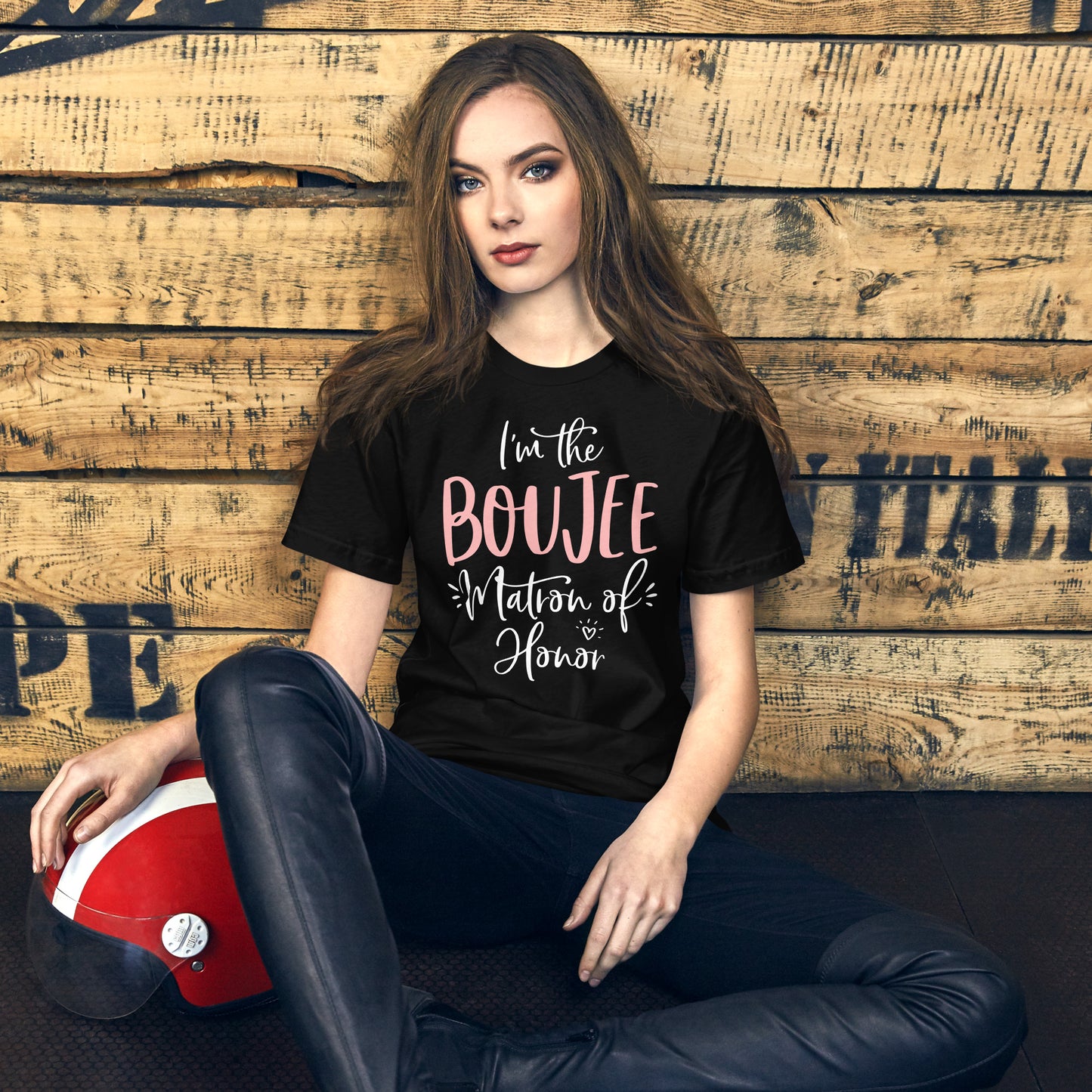Boujee Matron of Honor T Shirt Funny Matching Bachelorette T-Shirt