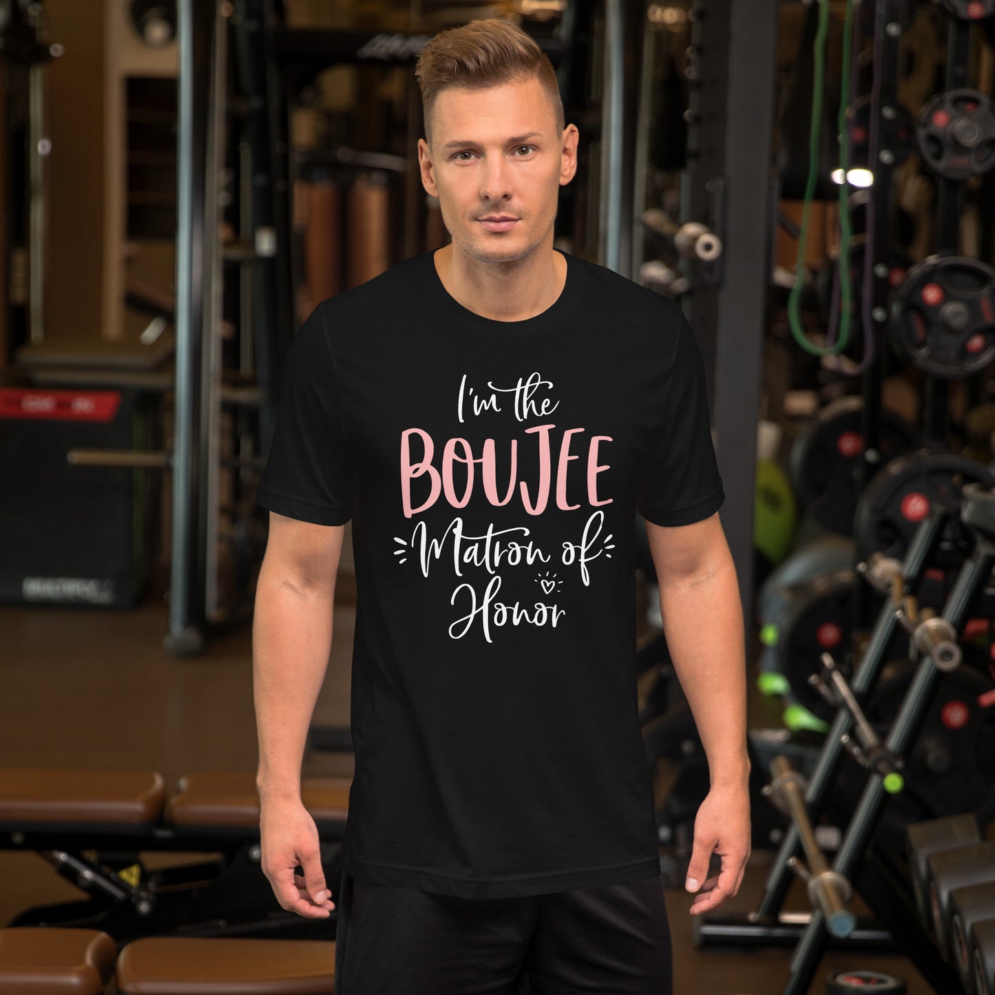 Boujee Matron of Honor T Shirt Funny Matching Bachelorette T-Shirt