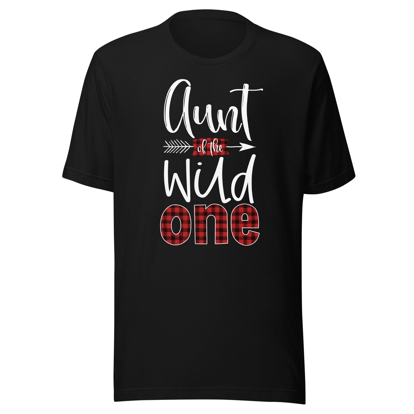 Aunt of the Wild One Shirt Plaid Lumberjack 1st Birthday Tee T-Shirt