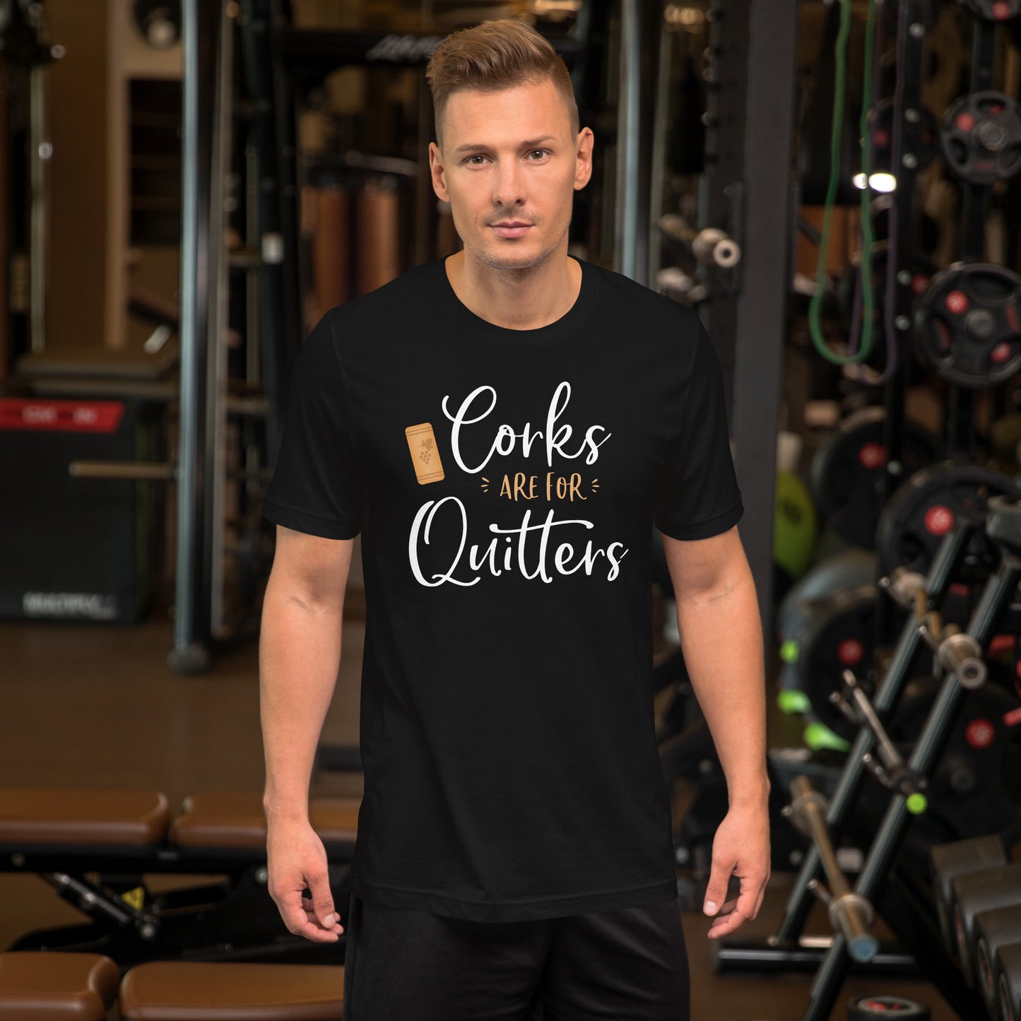 Corks Are For Quitters Cute Funny Wine Lover Quote Saying T-Shirt