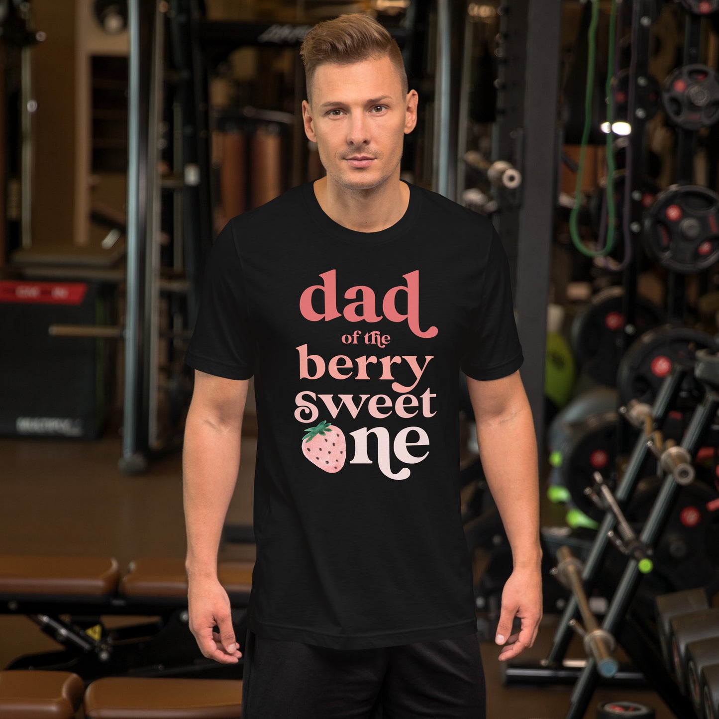 Dad of the Berry Sweet One Strawberry First Birthday 1st T-Shirt