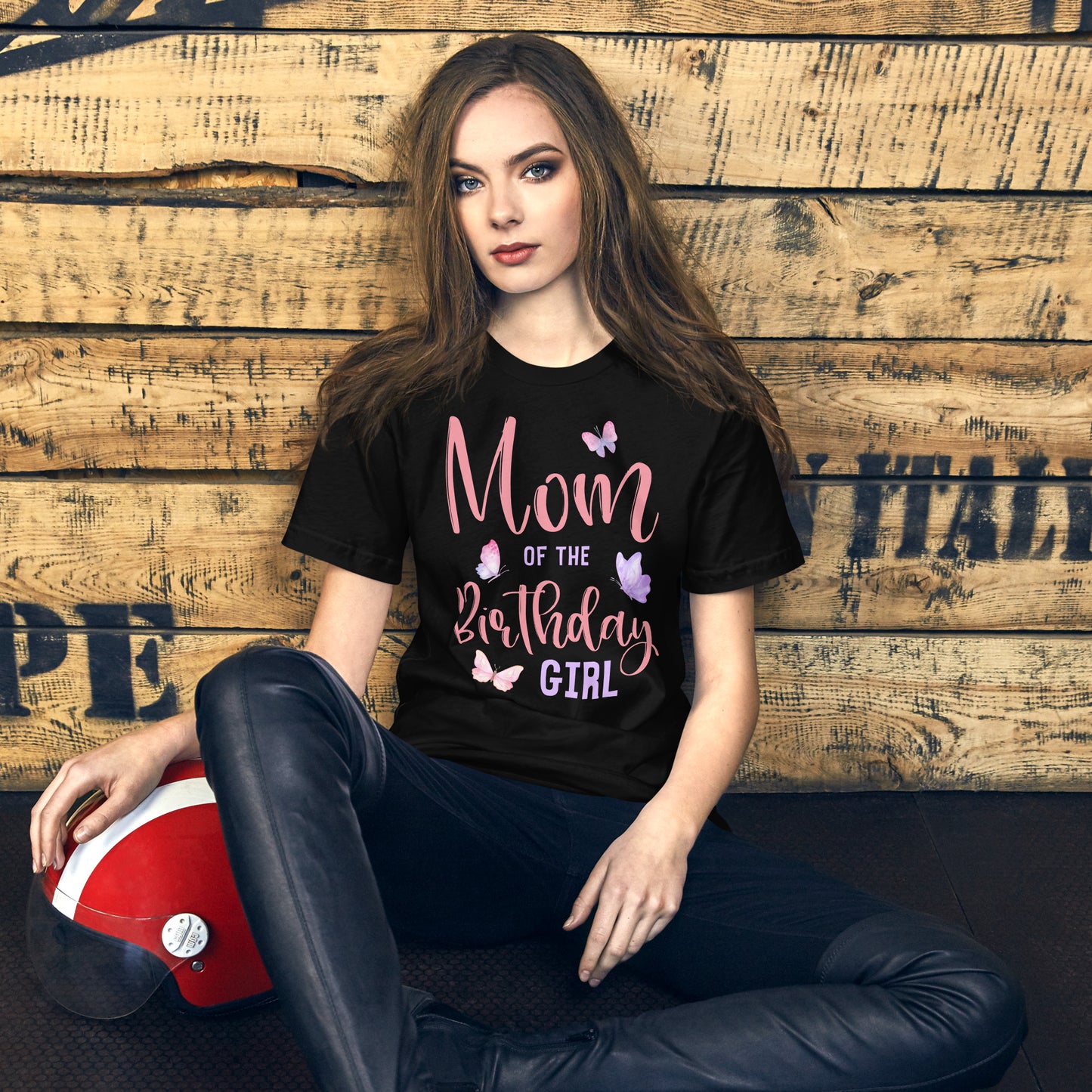 Mom of The Birthday Girl Butterfly Party Matching Family T-Shirt