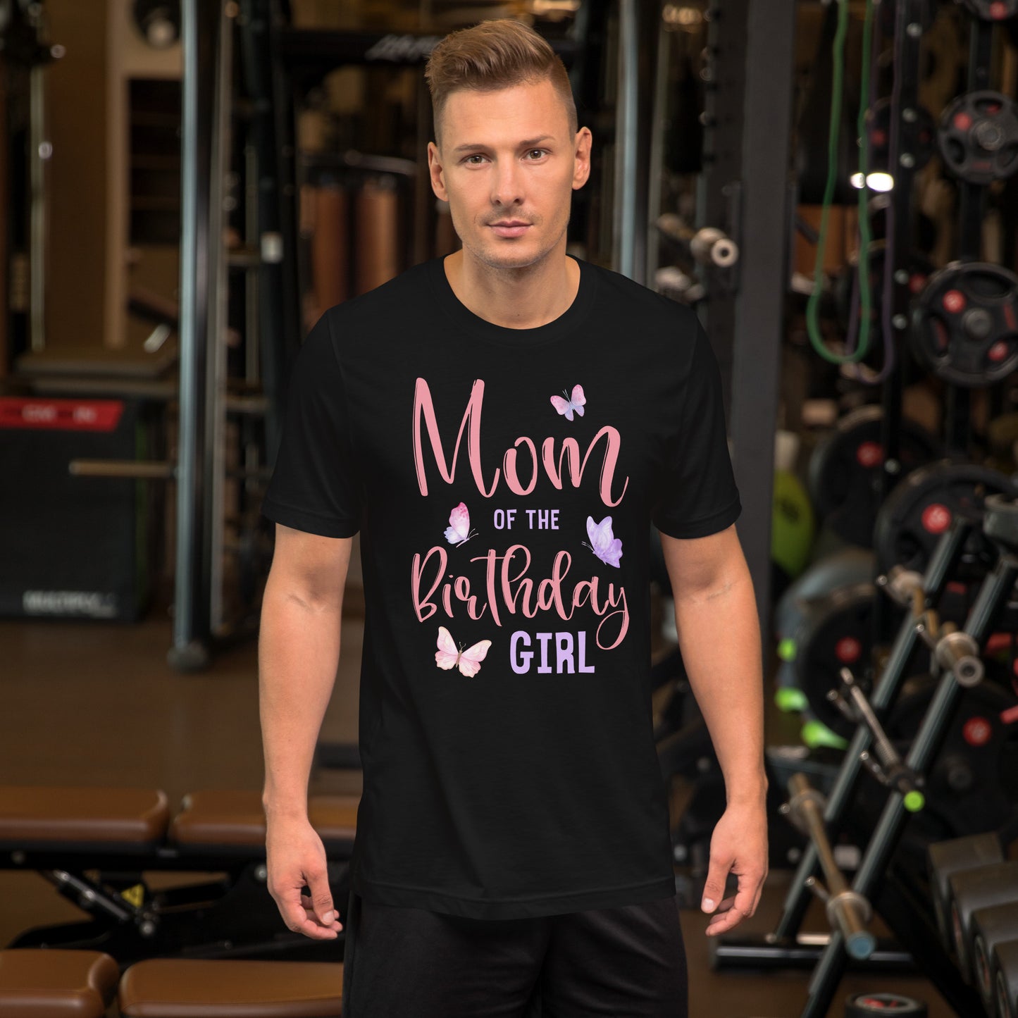Mom of The Birthday Girl Butterfly Party Matching Family T-Shirt