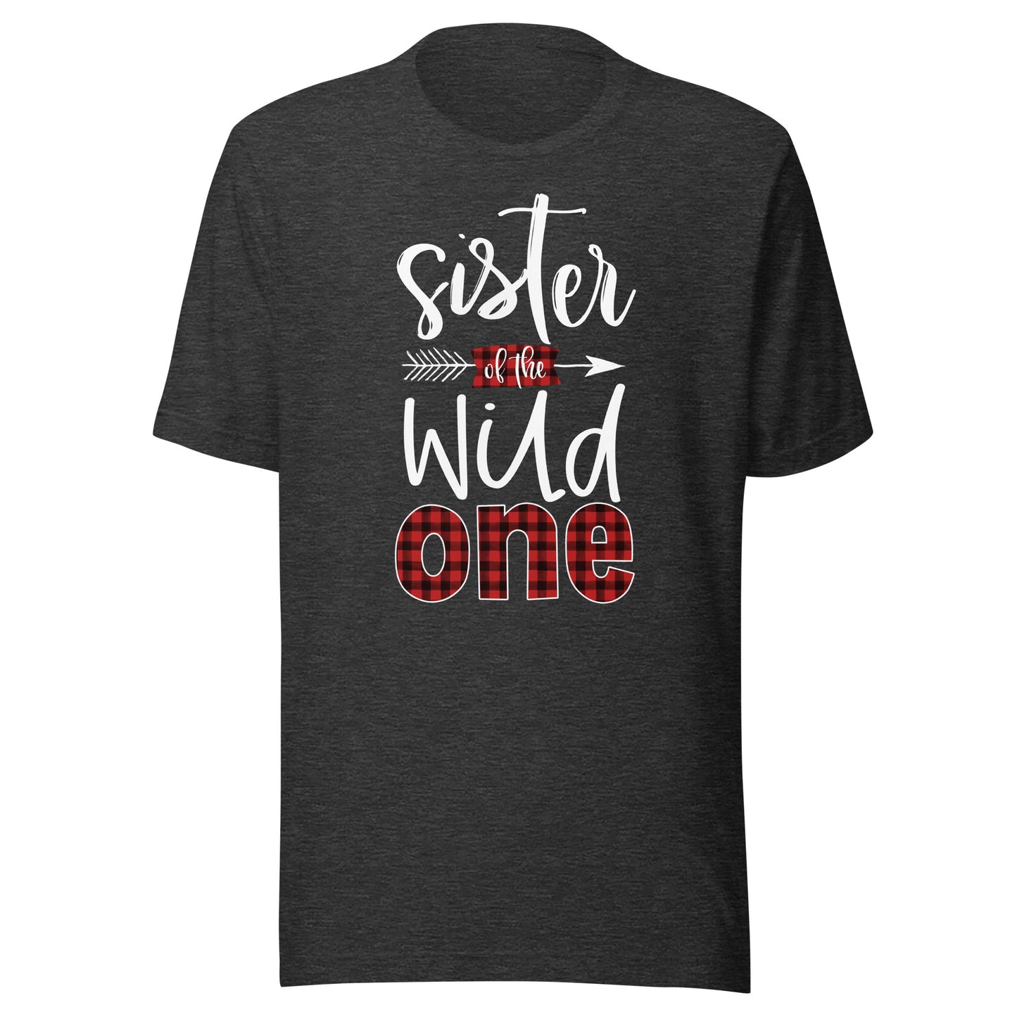 Sister of the Wild One Shirt Plaid Lumberjack 1st Birthday T-Shirt