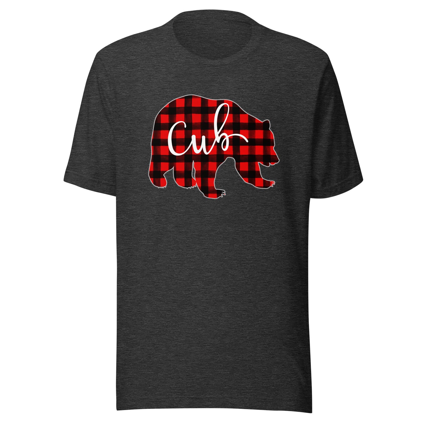 Red Plaid Cub Bear Shirt Matching Pajama Family Buffalo Baby T-Shirt