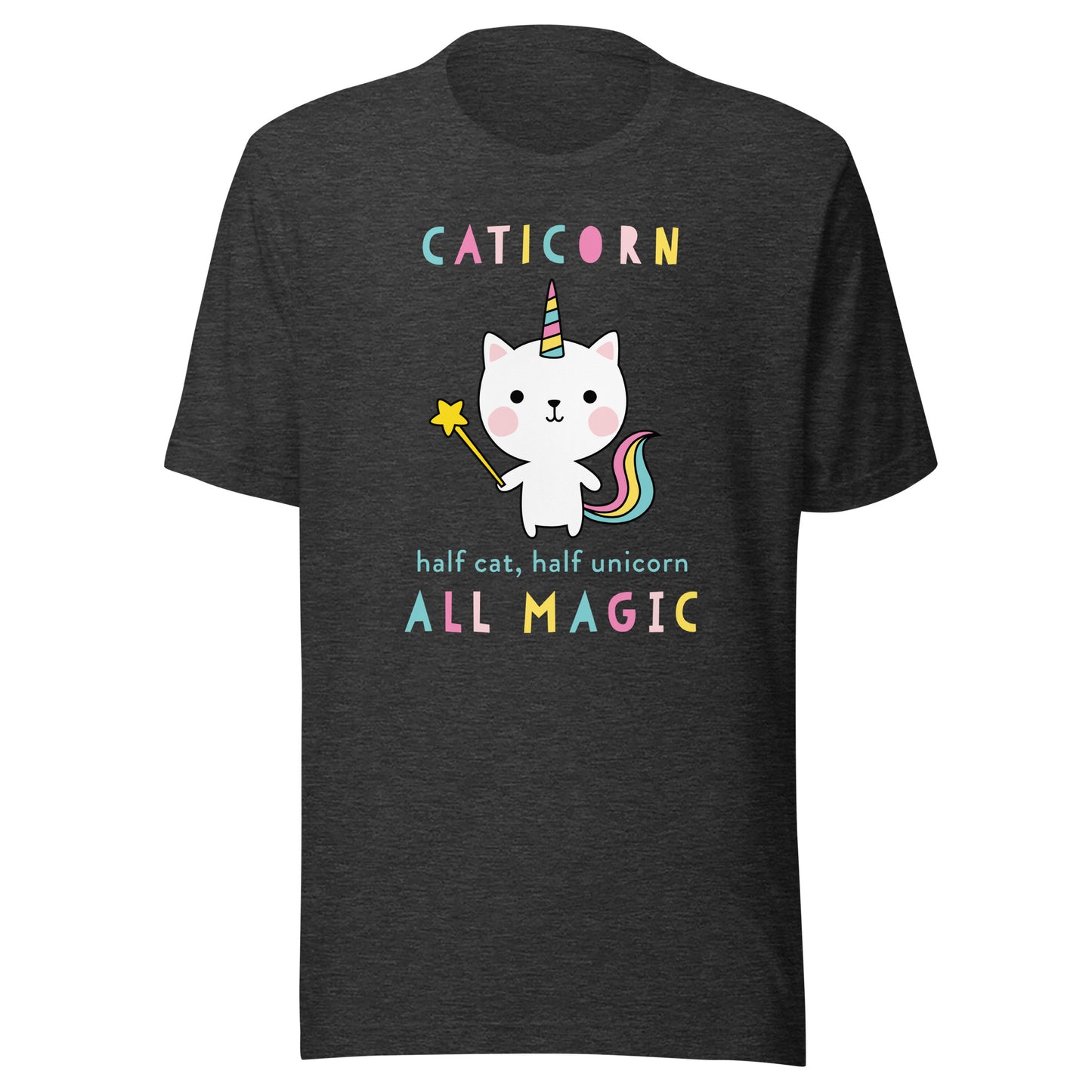Caticorn Half Cat Unicorn Shirt Cute Girls Meowgical Theme T-Shirt