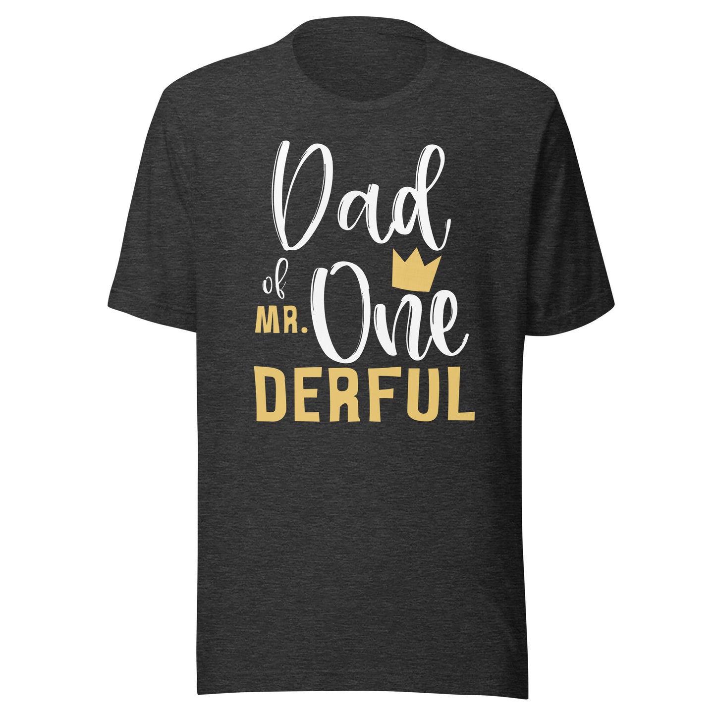 Dad of Mr Onederful 1st Birthday First One-Derful Matching T-Shirt