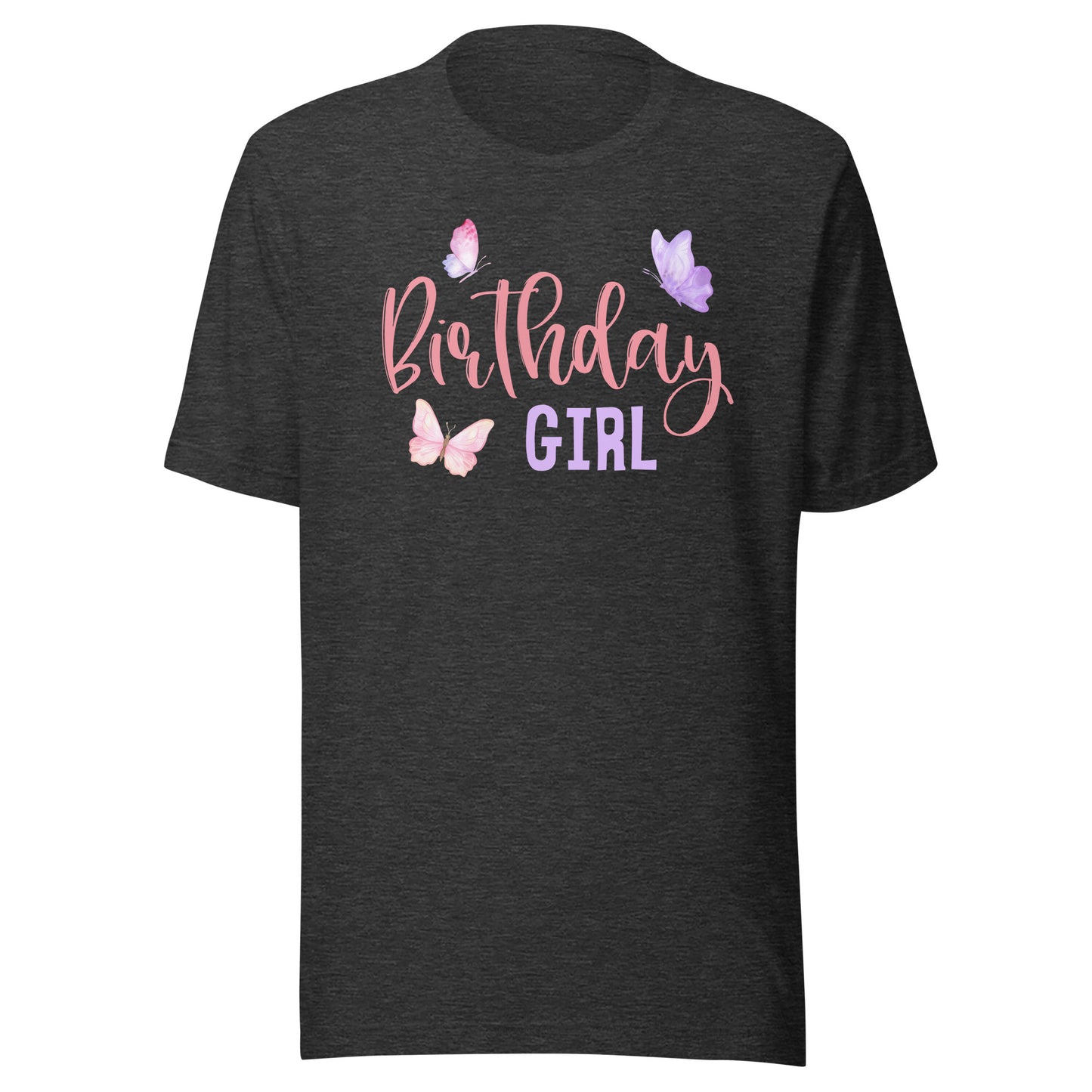 Birthday Girl Butterfly Party Child Kid Matching Family T-Shirt