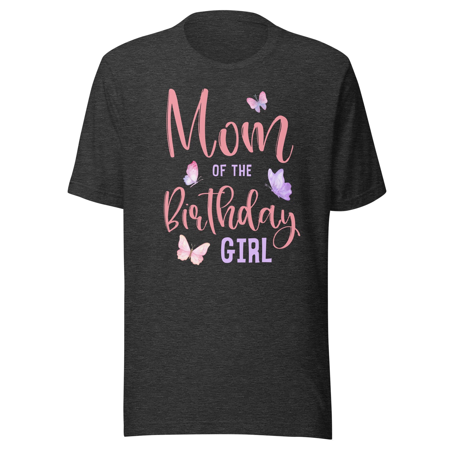 Mom of The Birthday Girl Butterfly Party Matching Family T-Shirt