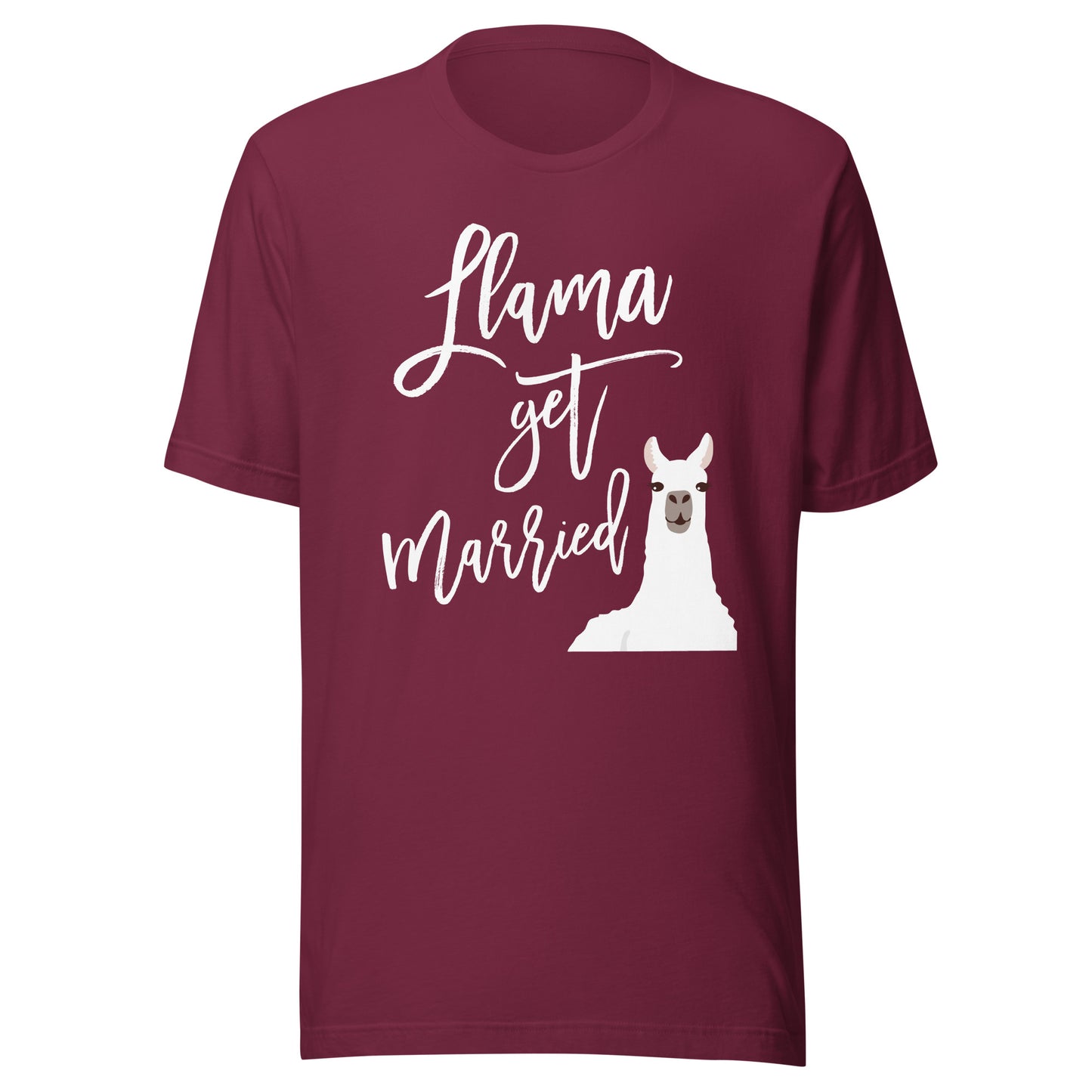 Llama Bride Bachelorette Party Shirt Get Married Funny Tee T-Shirt