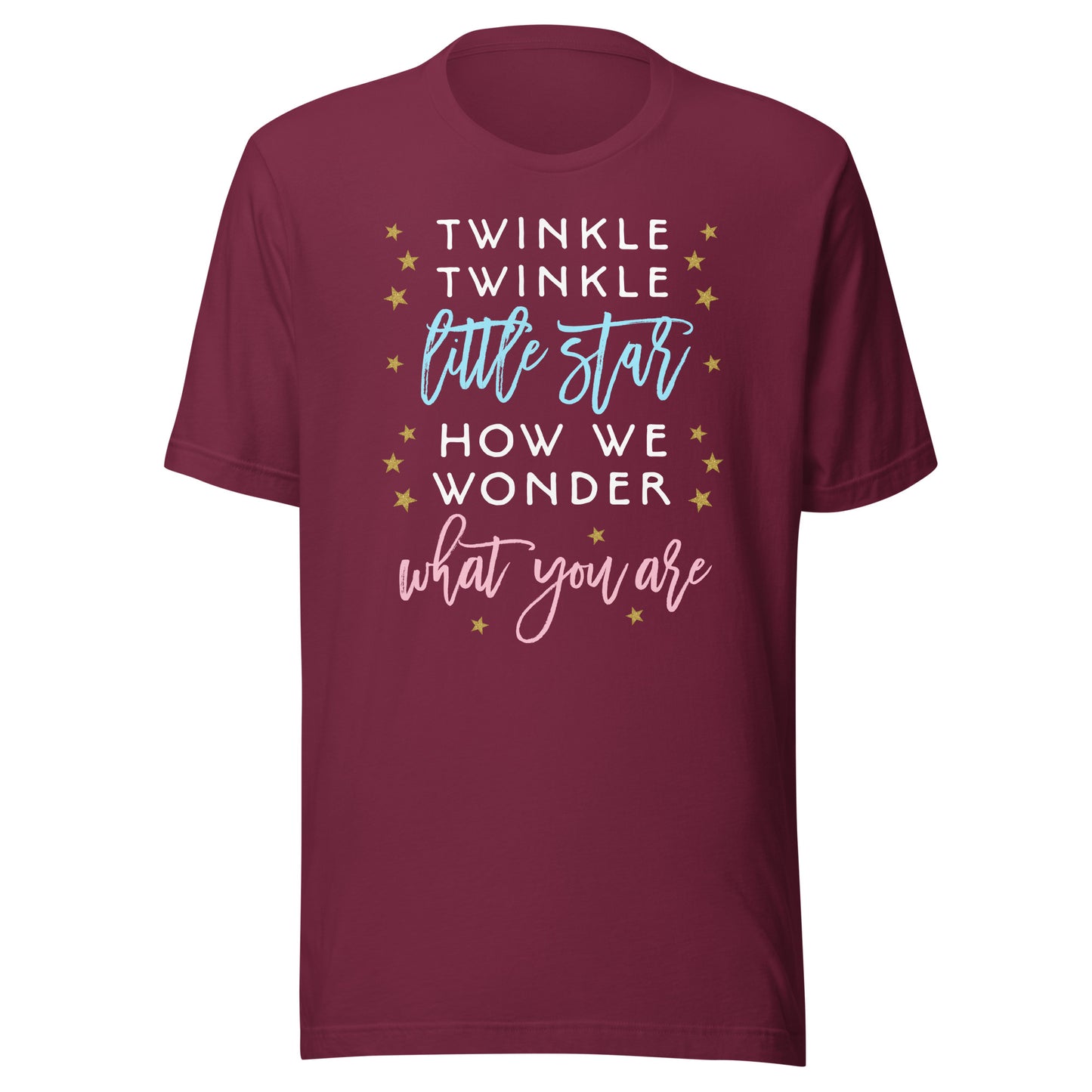 Twinkle Little Star Gender Reveal Shirt Baby Shower Tee Gift T-Shirt