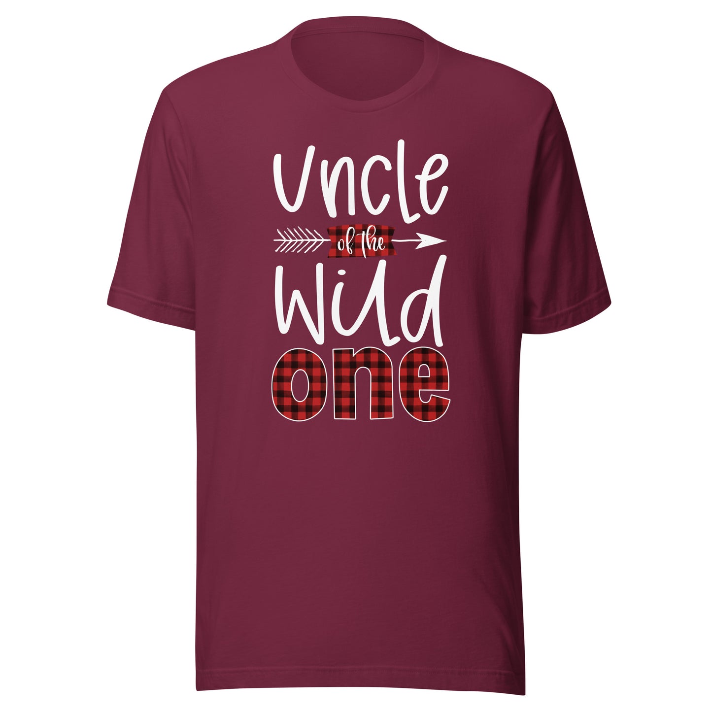Uncle of the Wild One Shirt Plaid Lumberjack 1st Birthday T-Shirt
