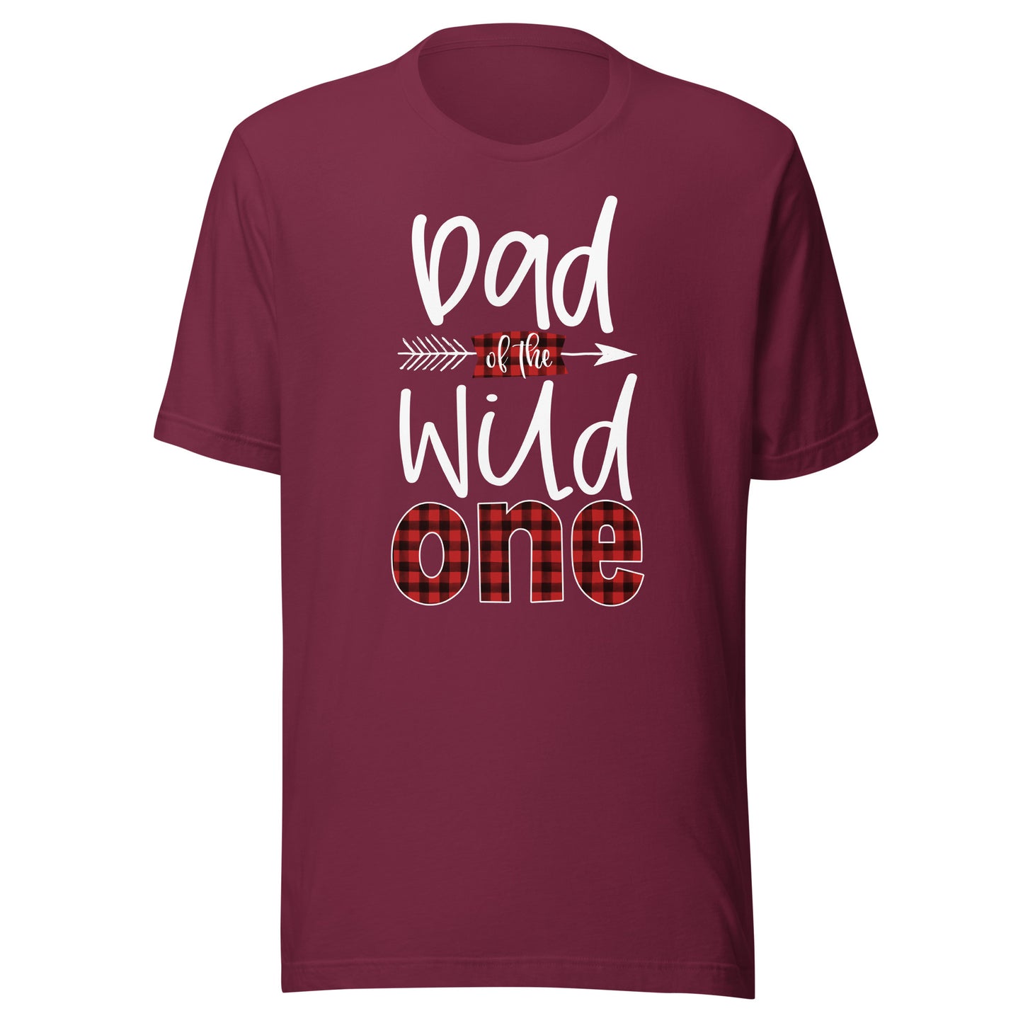 Dad of the Wild One Shirt Plaid Lumberjack 1st Birthday Tee T-Shirt