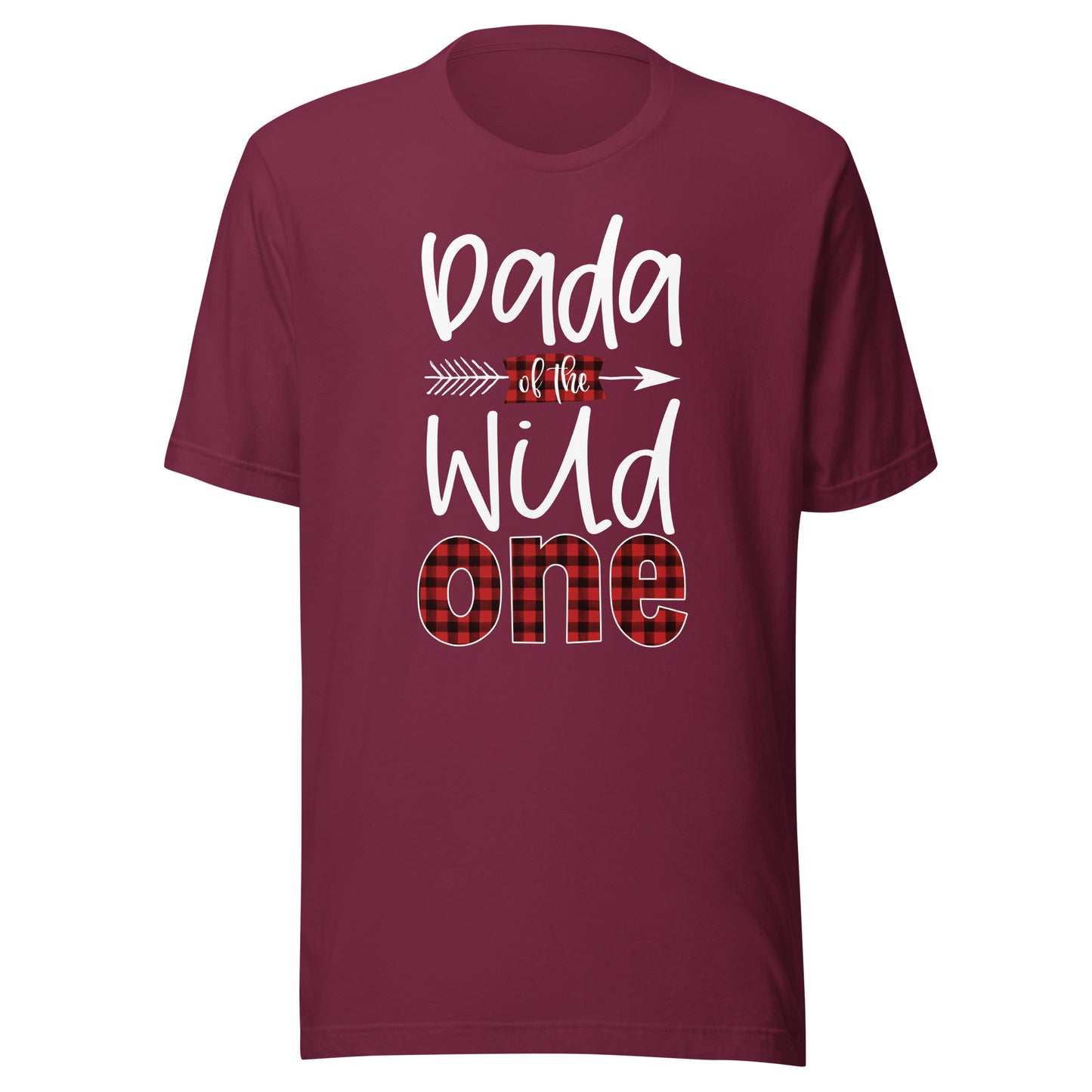 Dada of the Wild One Buffalo Plaid Lumberjack 1st Birthday T-Shirt