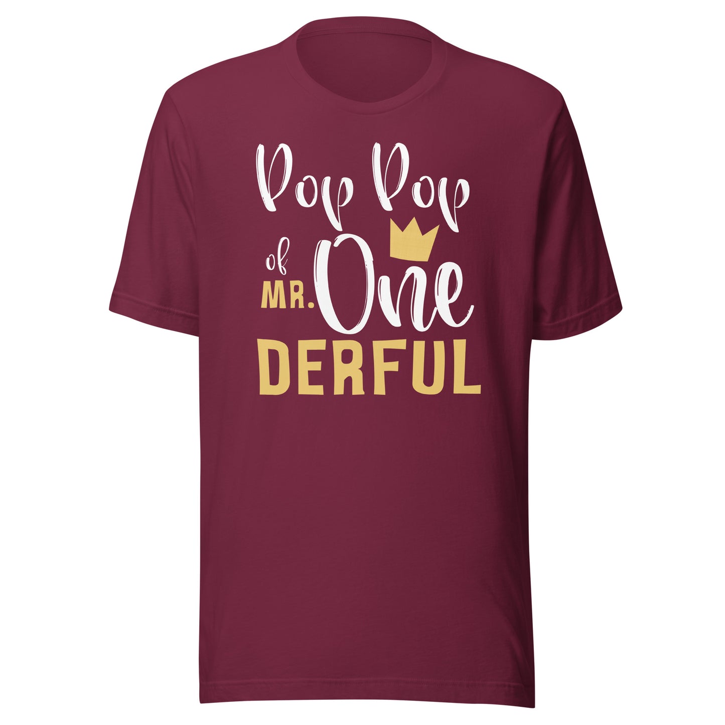 Pop Pop of Mr Onederful 1st Birthday First One-Derful Party T-Shirt