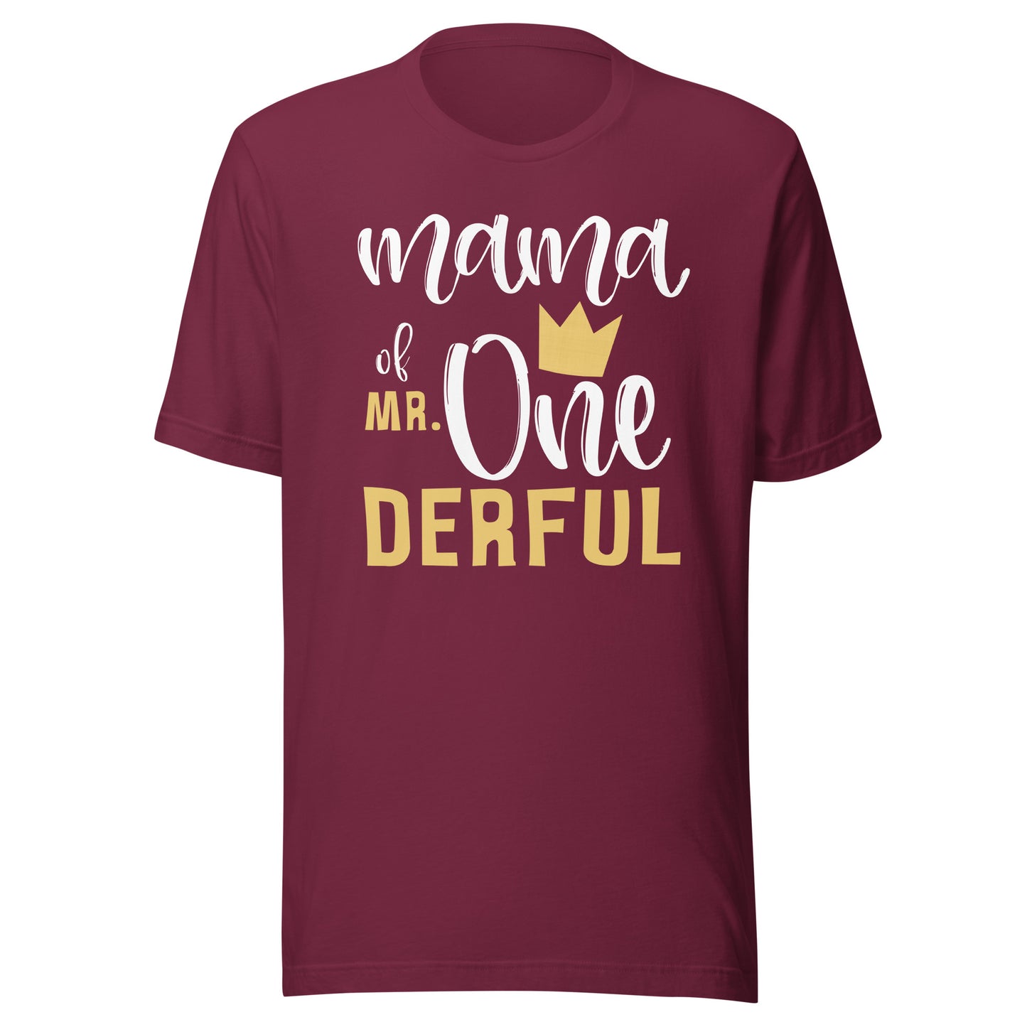 Mama of Mr Onederful 1st Birthday First One-Derful Matching T-Shirt