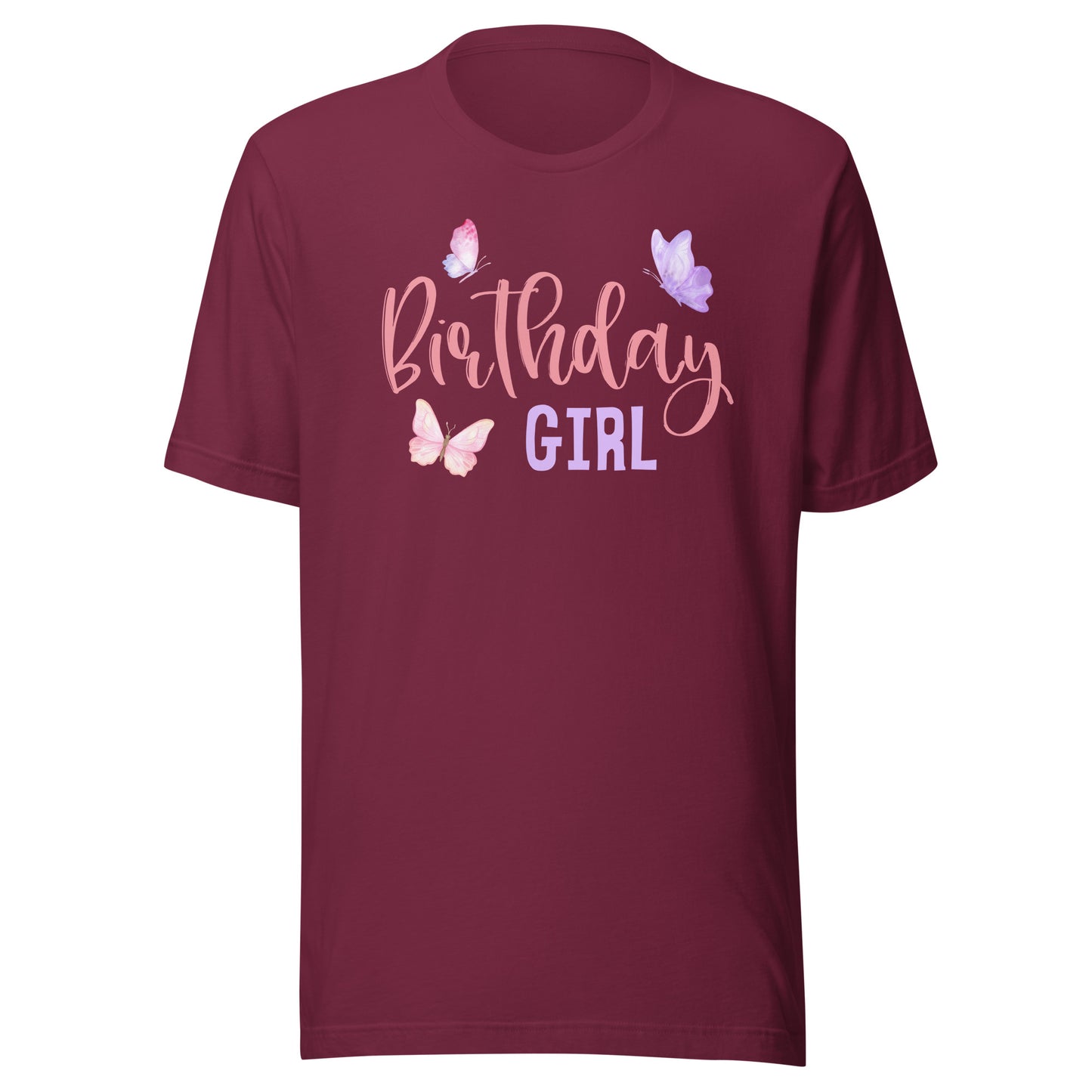 Birthday Girl Butterfly Party Child Kid Matching Family T-Shirt