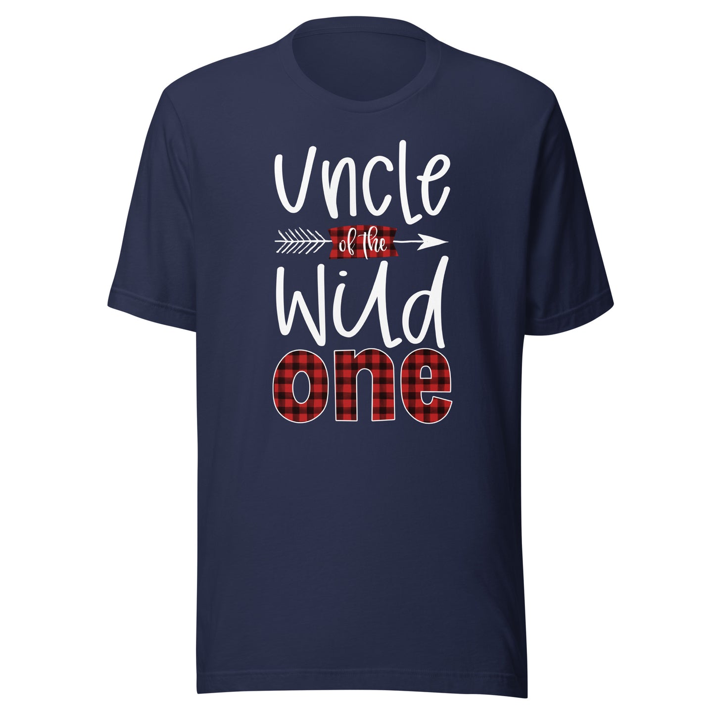 Uncle of the Wild One Shirt Plaid Lumberjack 1st Birthday T-Shirt
