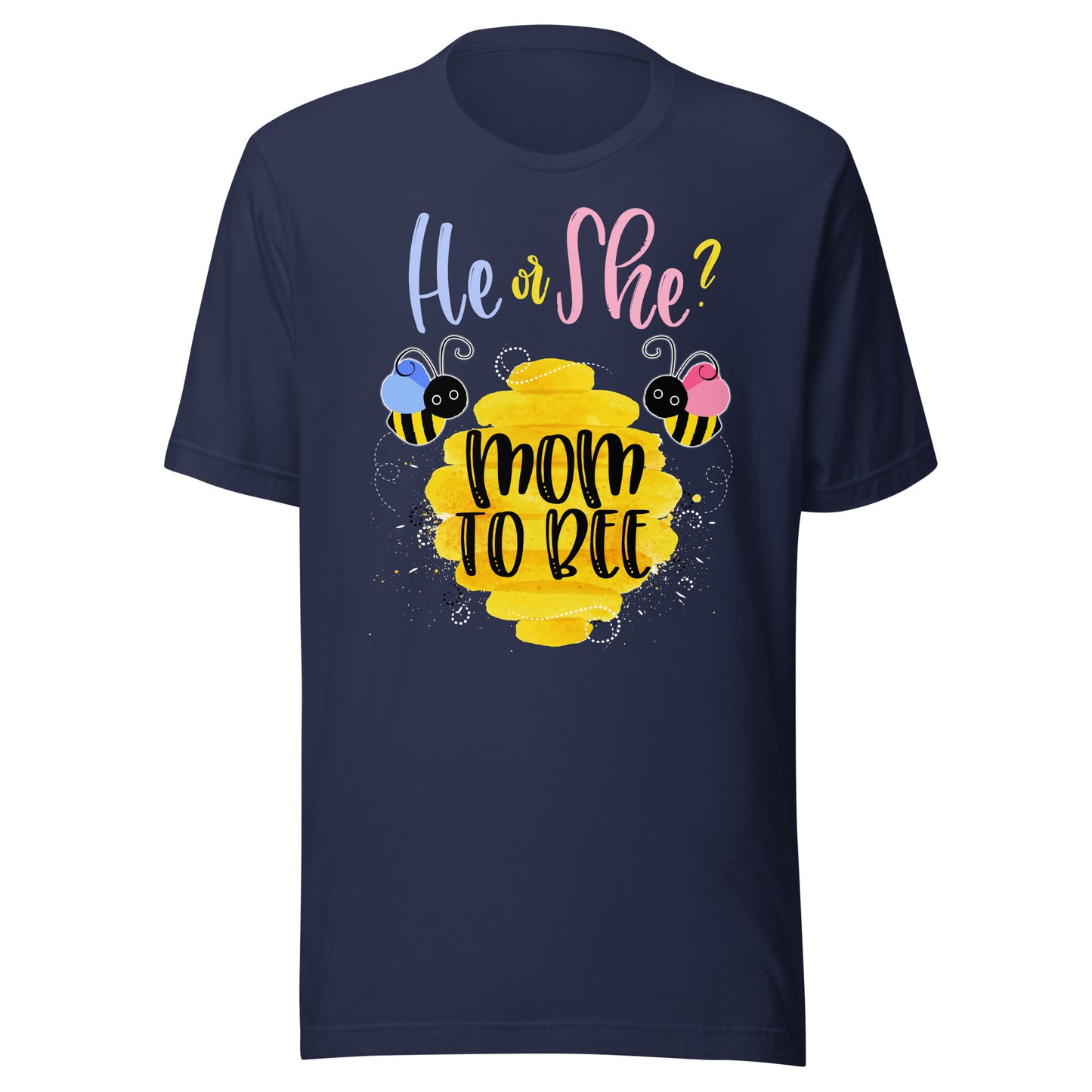 Gender Reveal What Will It Bee Shirt He or She Mom T-Shirt s T-Shirt