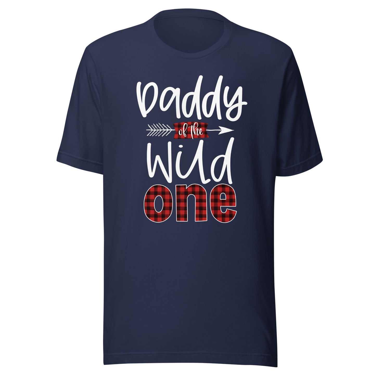 Daddy of the Wild One Buffalo Plaid Lumberjack 1st Birthday T-Shirt