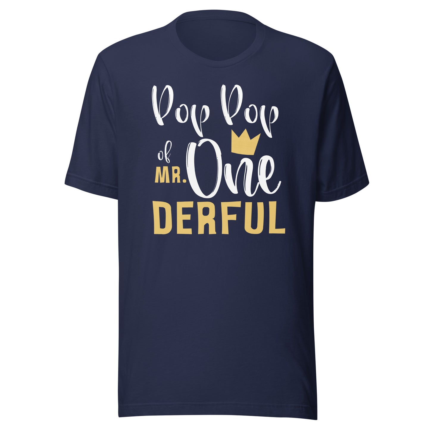 Pop Pop of Mr Onederful 1st Birthday First One-Derful Party T-Shirt