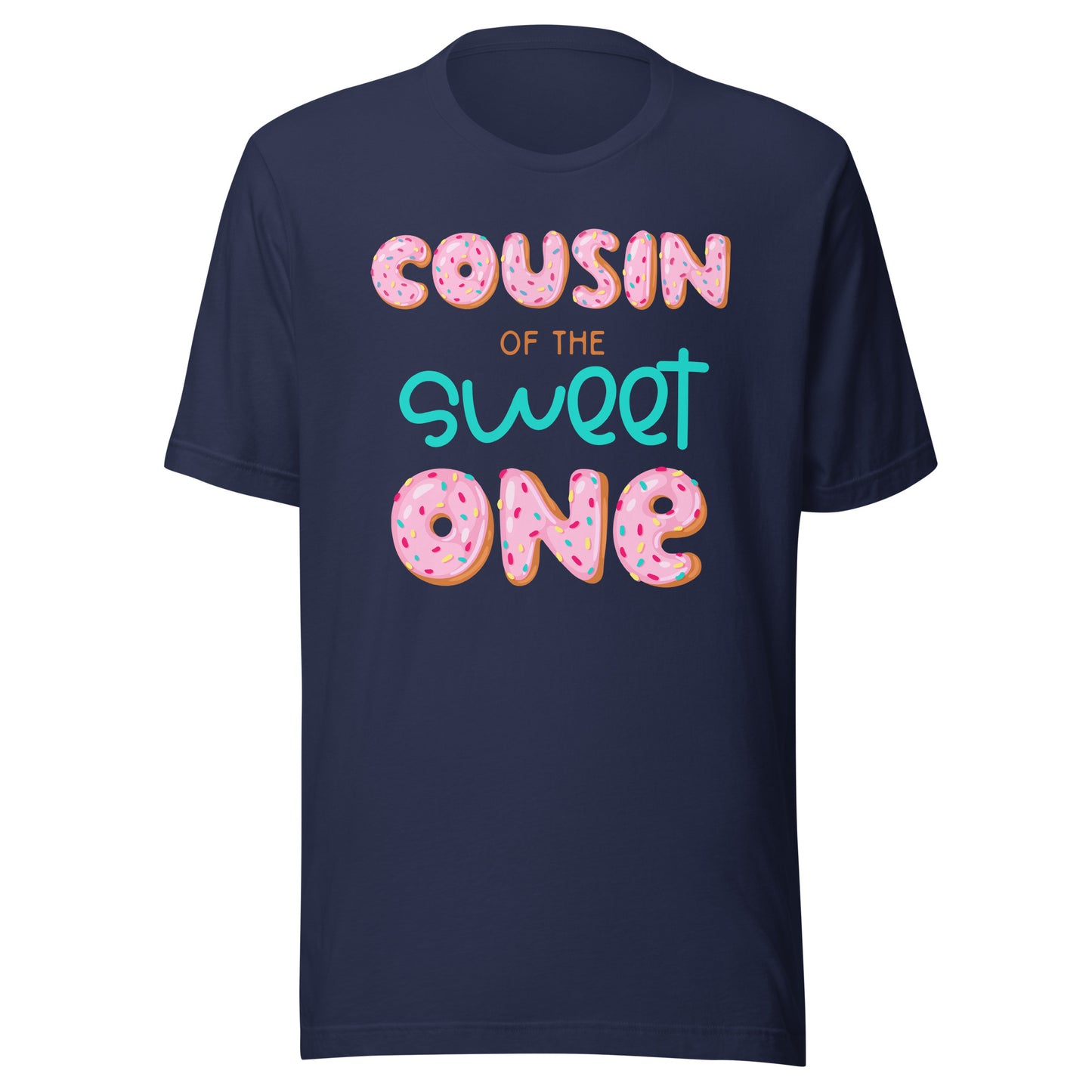 Cousin of The Sweet One First Birthday Matching Family Donut T-Shirt