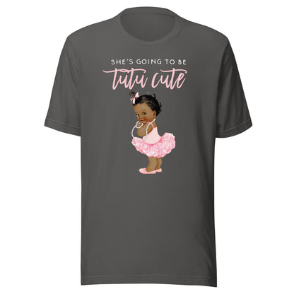 Its A Girl Gender Reveal Tee Touchdown Tutu Baby Shower Gift T-Shirt