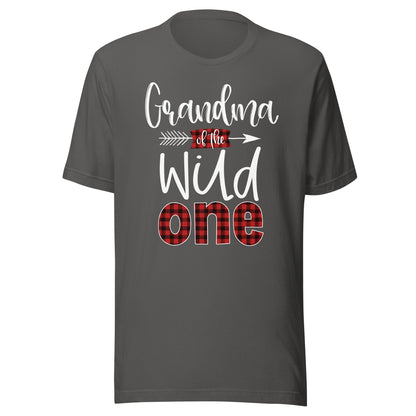 Grandma of the Wild One Shirt Plaid Lumberjack 1st Birthday T-Shirt