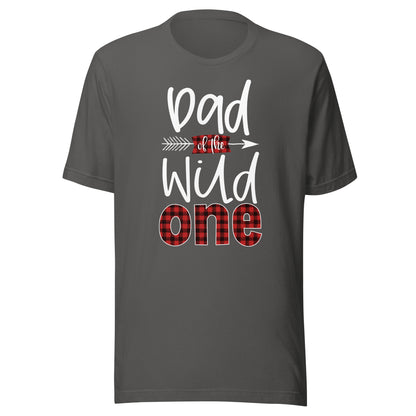 Dad of the Wild One Shirt Plaid Lumberjack 1st Birthday Tee T-Shirt