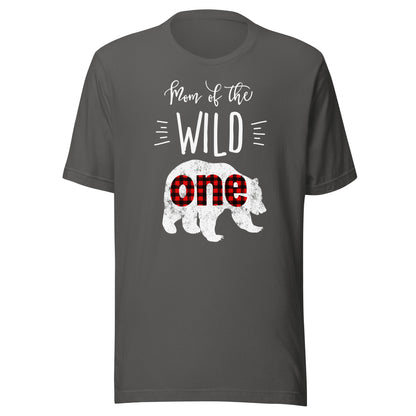 Mom of the Wild One Shirt Bear Lumberjack 1st Birthday Tee T-Shirt