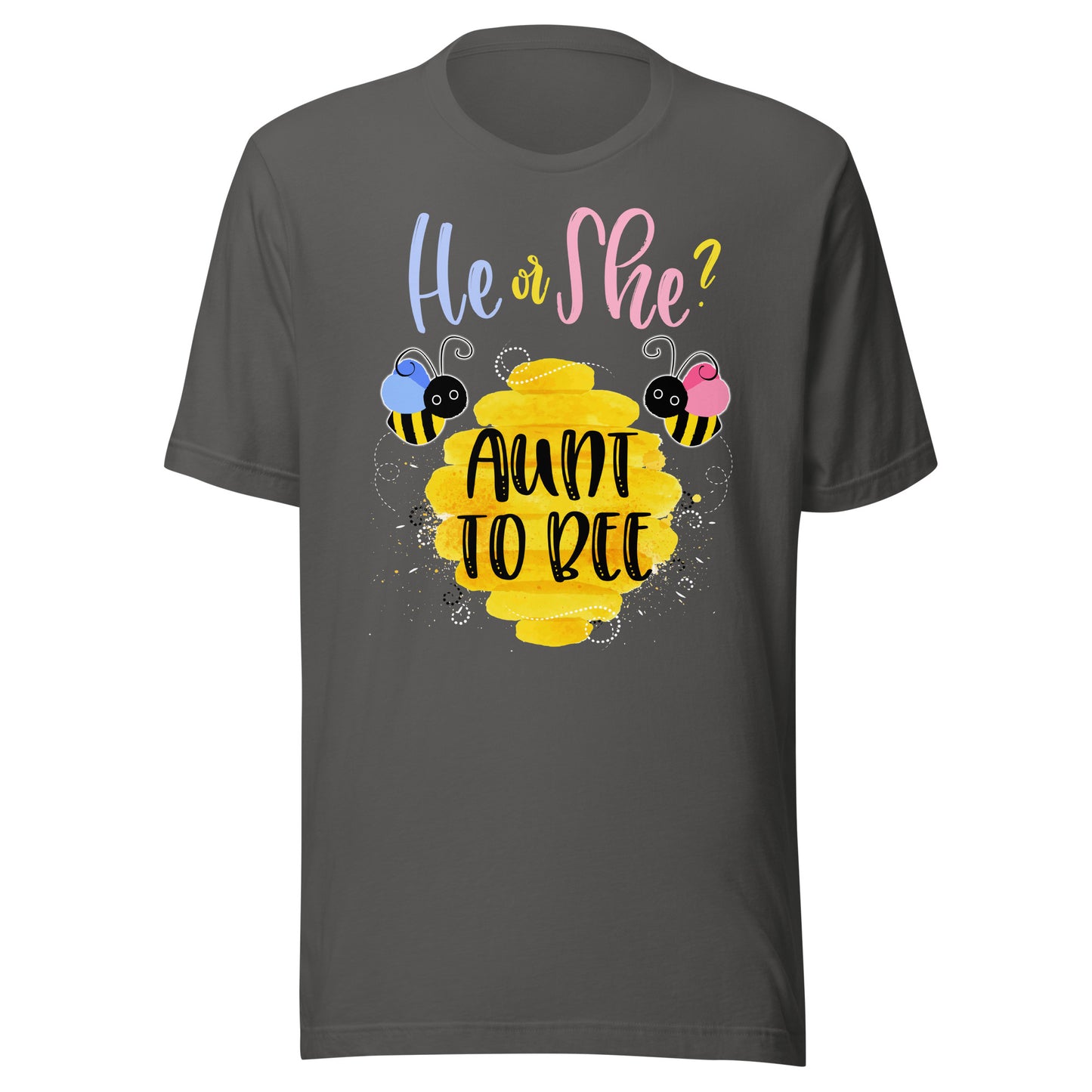 Gender Reveal What Will It Bee Shirt He or She Aunt T-Shirt T-Shirt