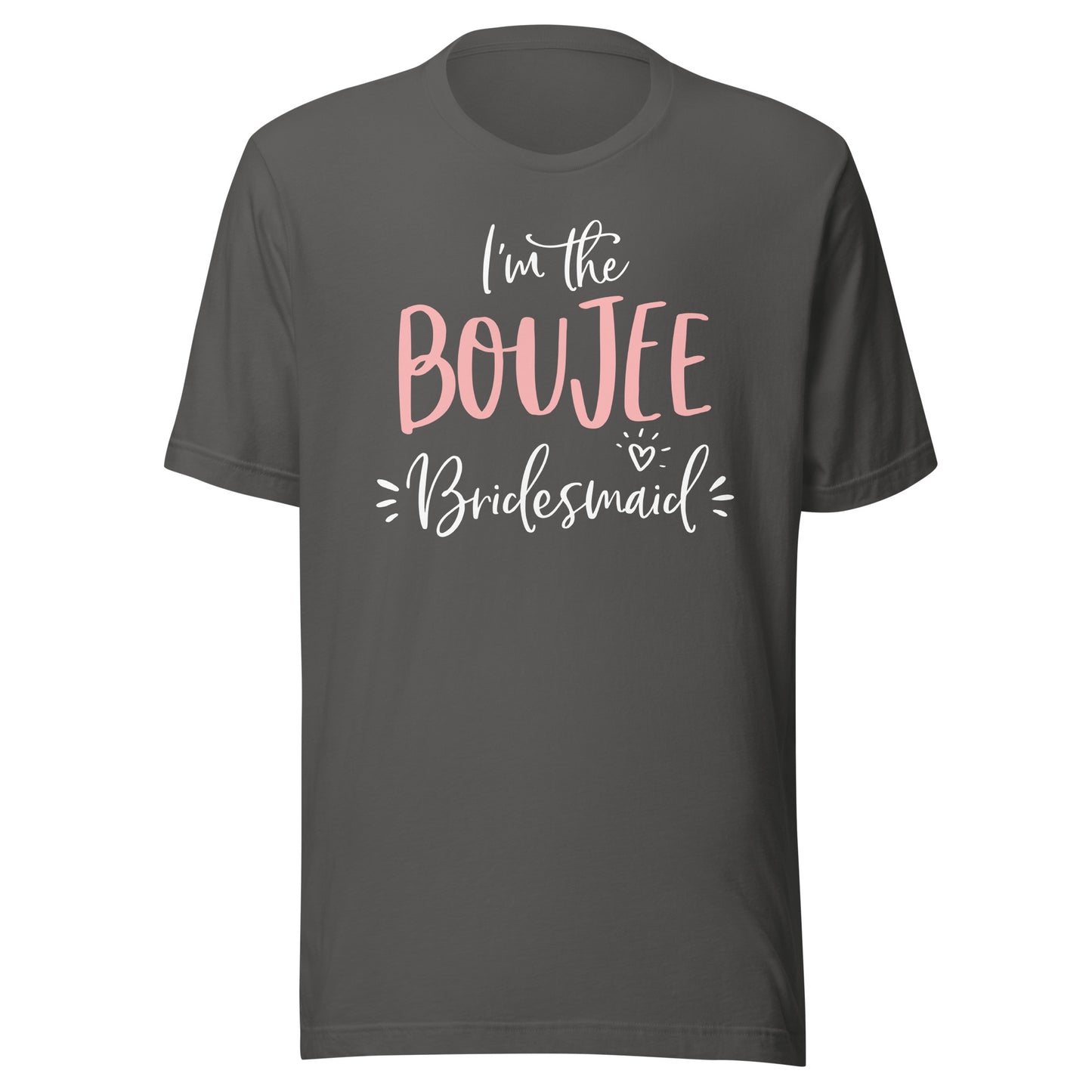 Boujee Bridesmaid T Shirt Funny Matching Bachelorette Party T-Shirt