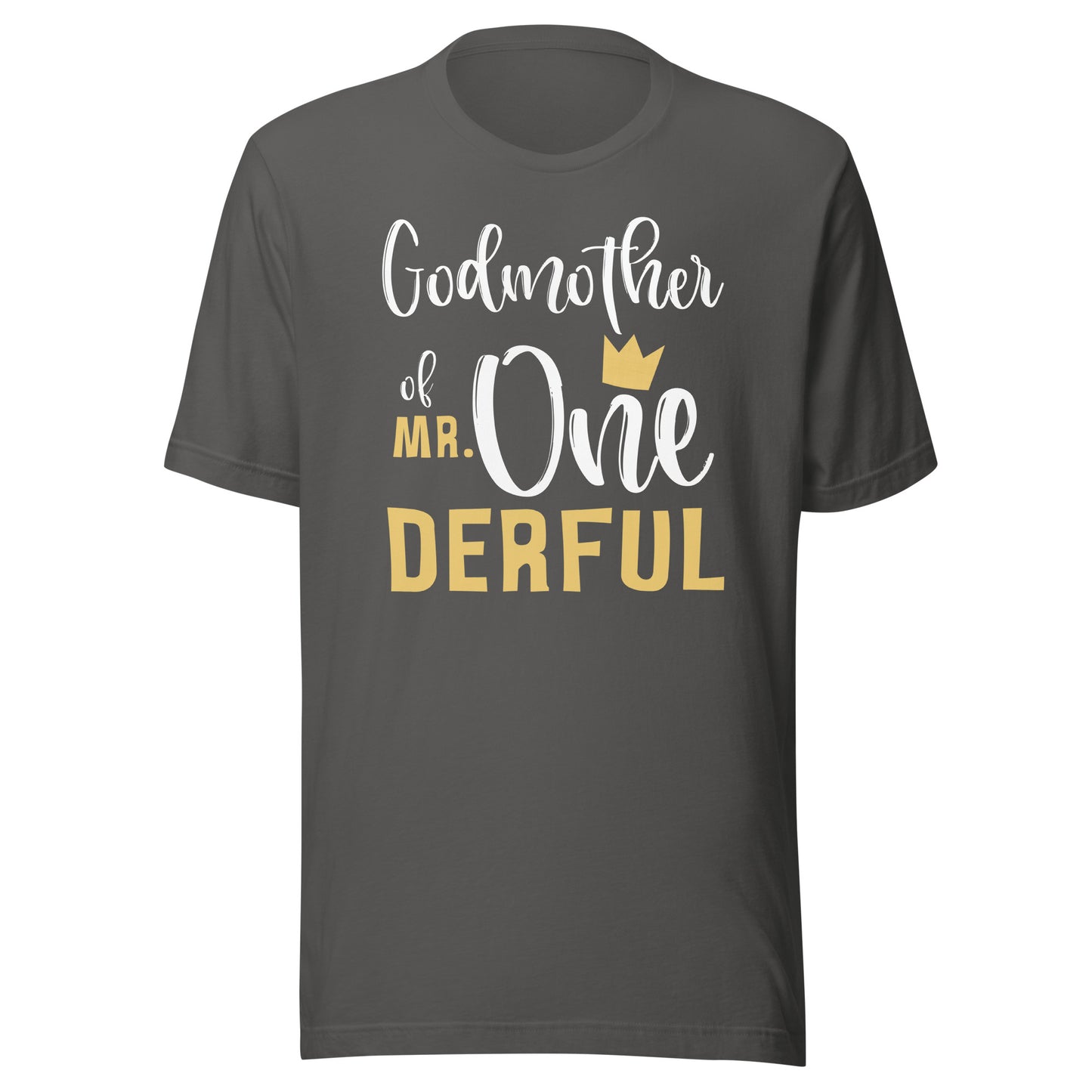 Godmother of Mr Onederful 1st Birthday First One-Derful T-Shirt