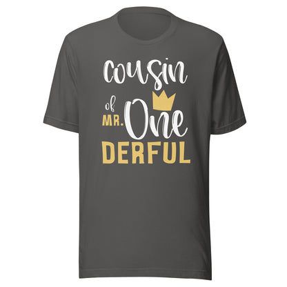 Cousin of Mr Onederful 1st Birthday 1 One-Derful Matching T-Shirt