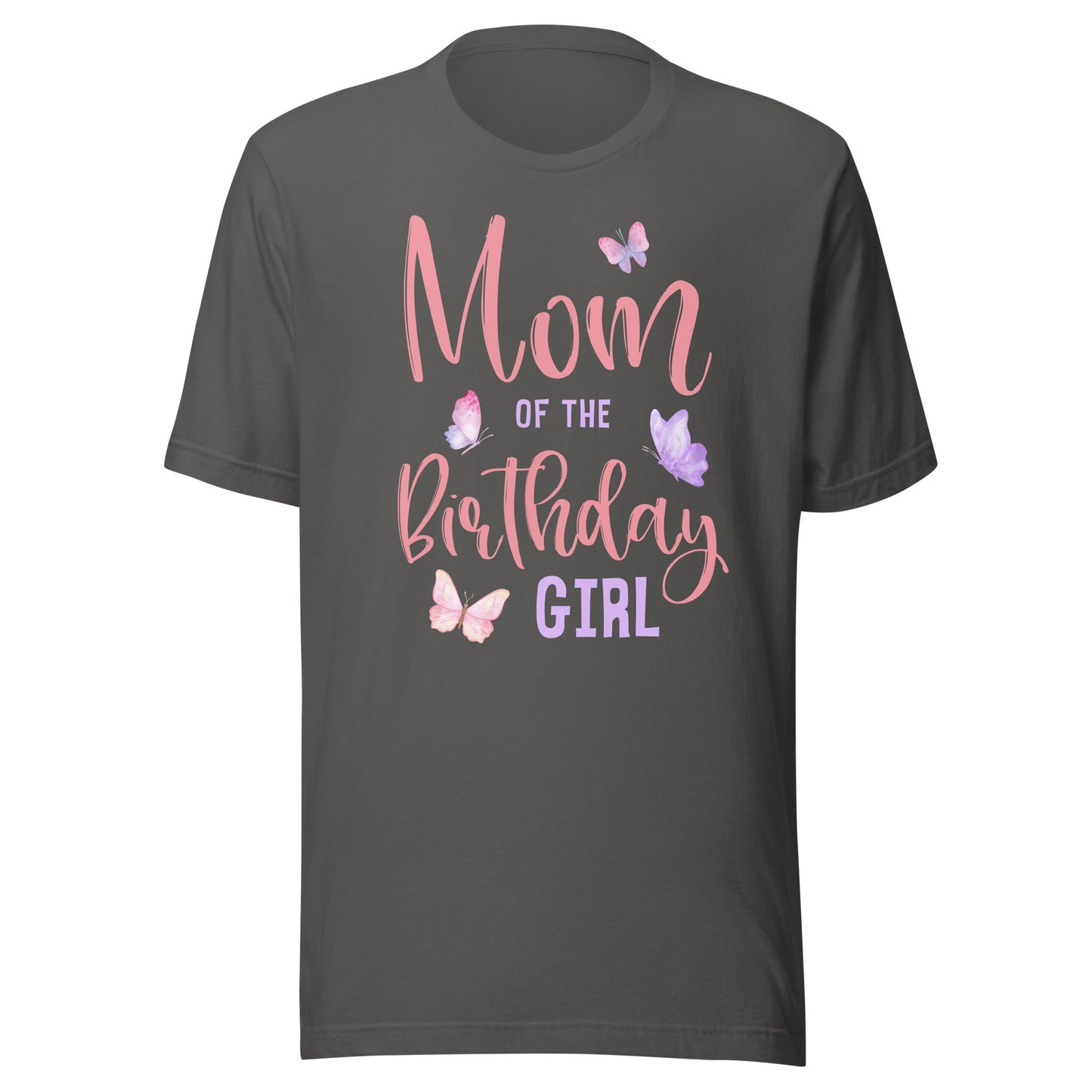 Mom of The Birthday Girl Butterfly Party Matching Family T-Shirt