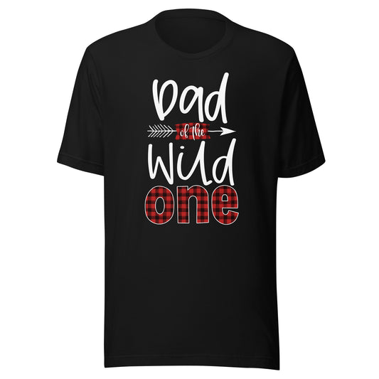 Dad of the Wild One Shirt Plaid Lumberjack 1st Birthday Tee T-Shirt